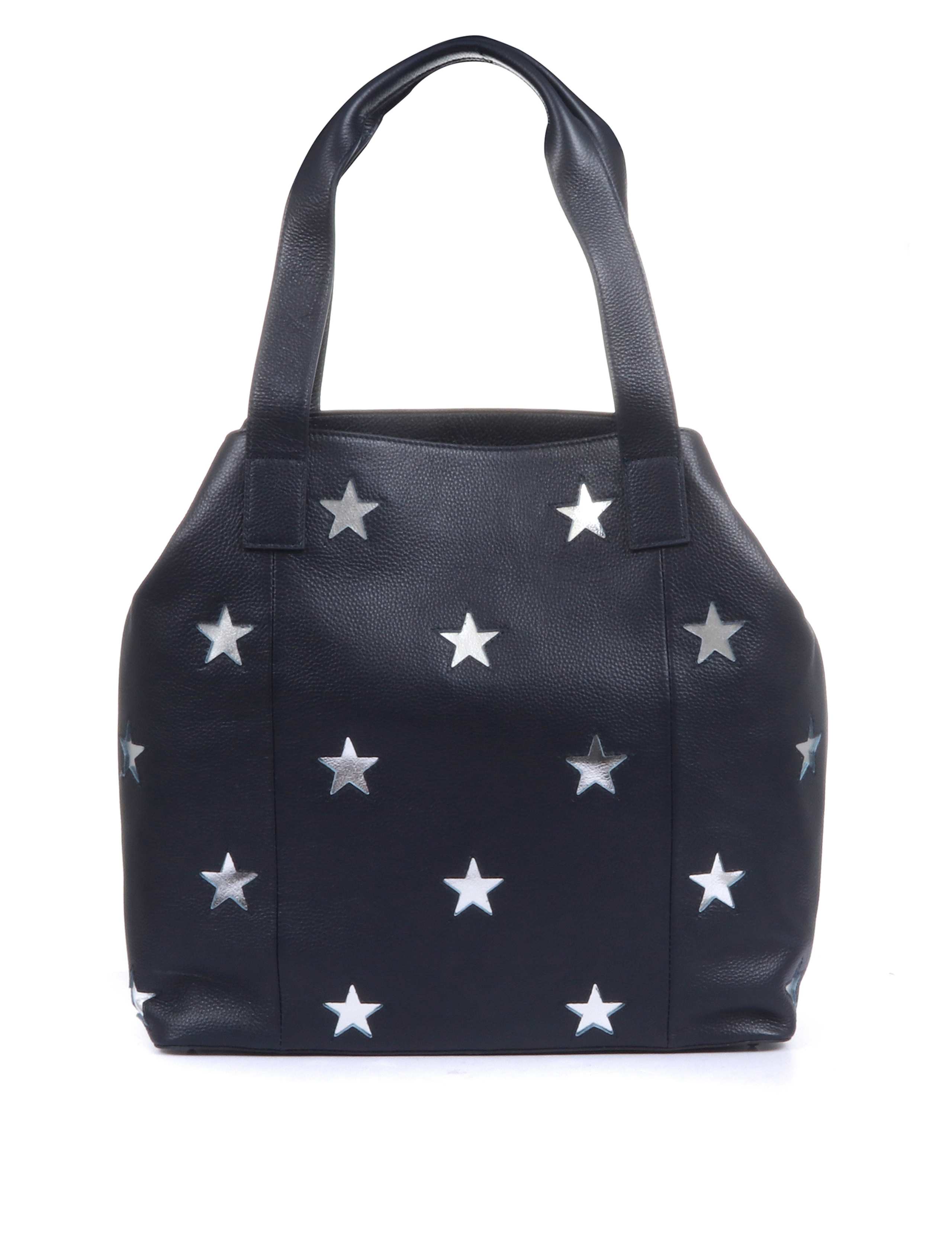Leather Star Tote Bag