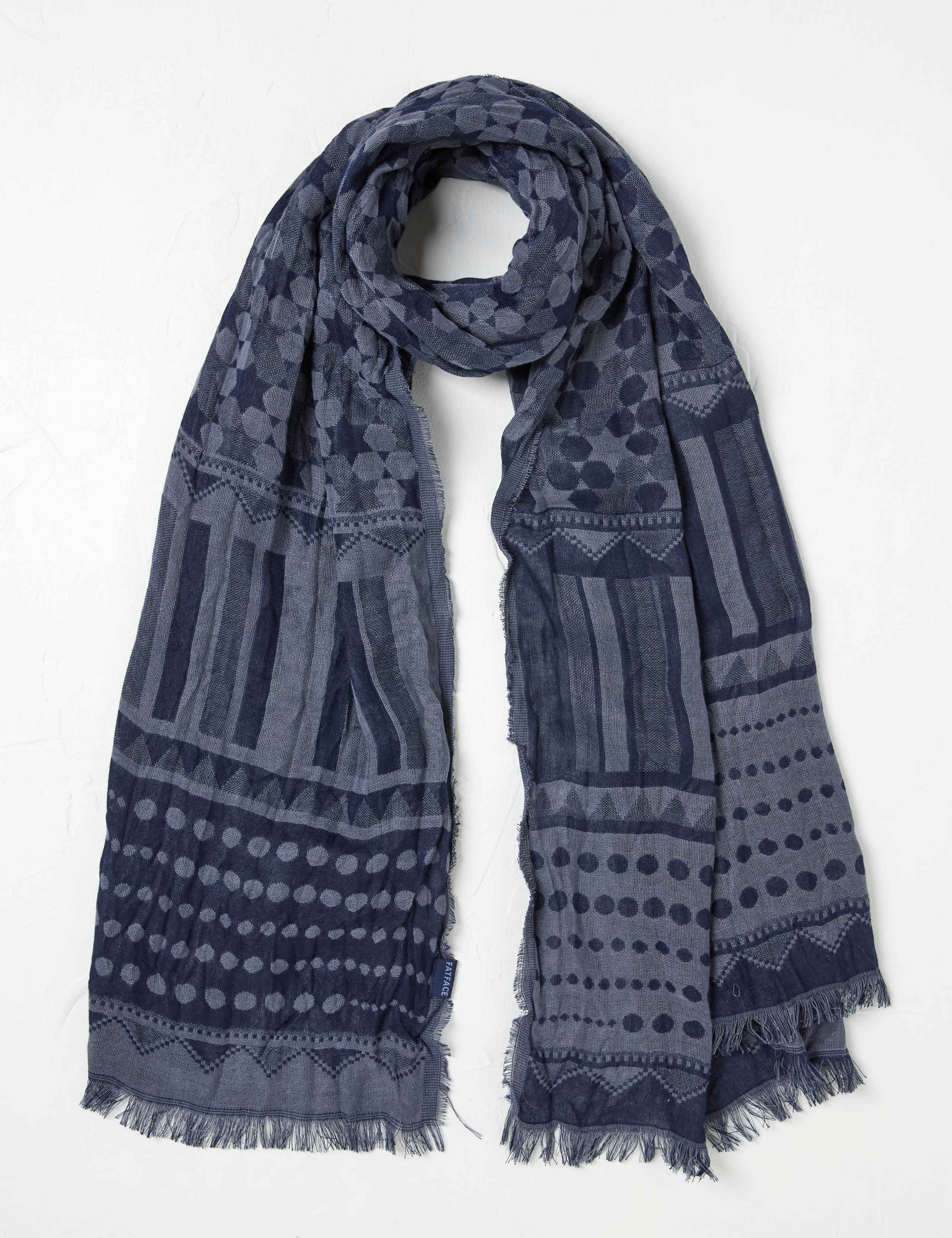 Printed Geometric Scarf