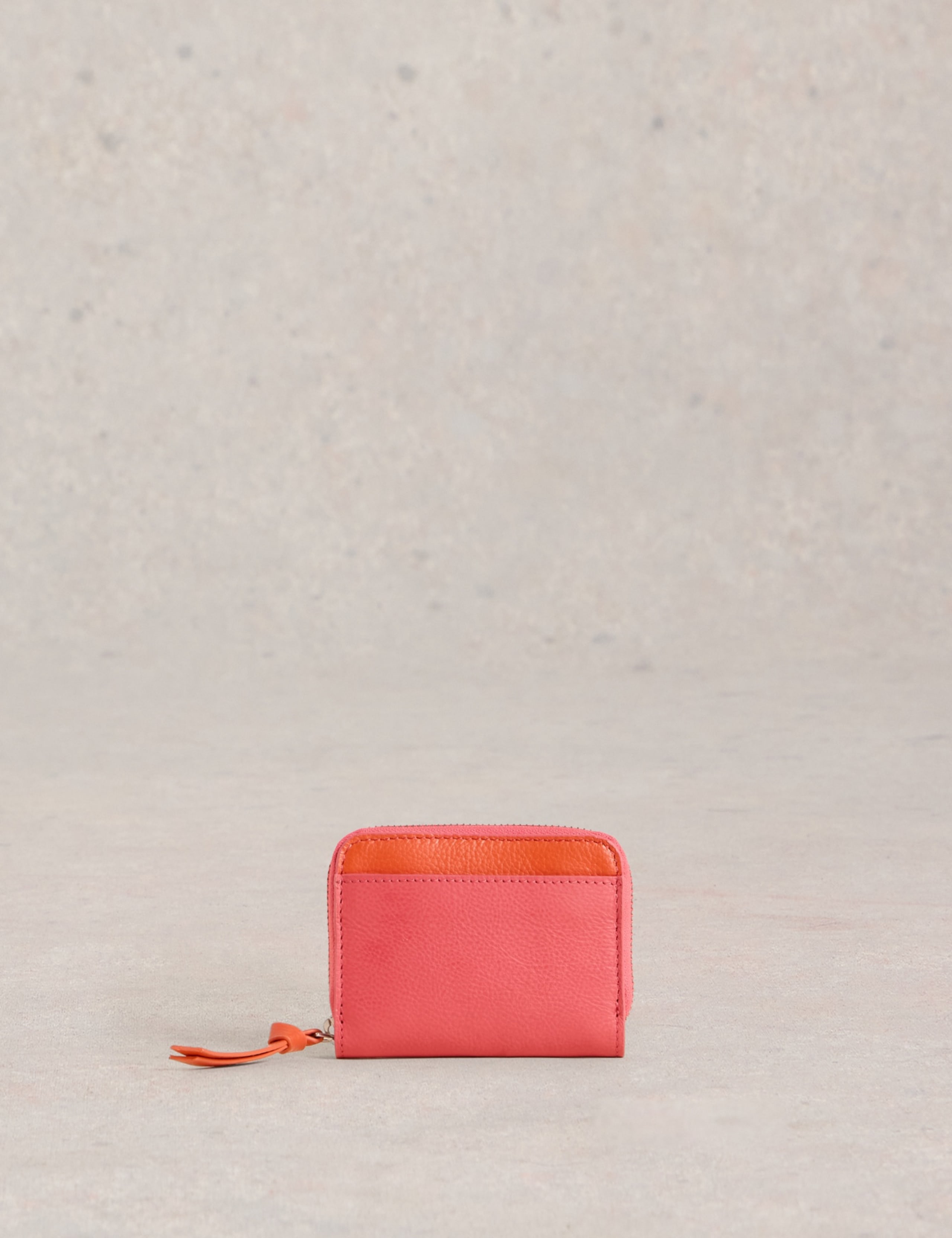 Leather Zip Around Purse
