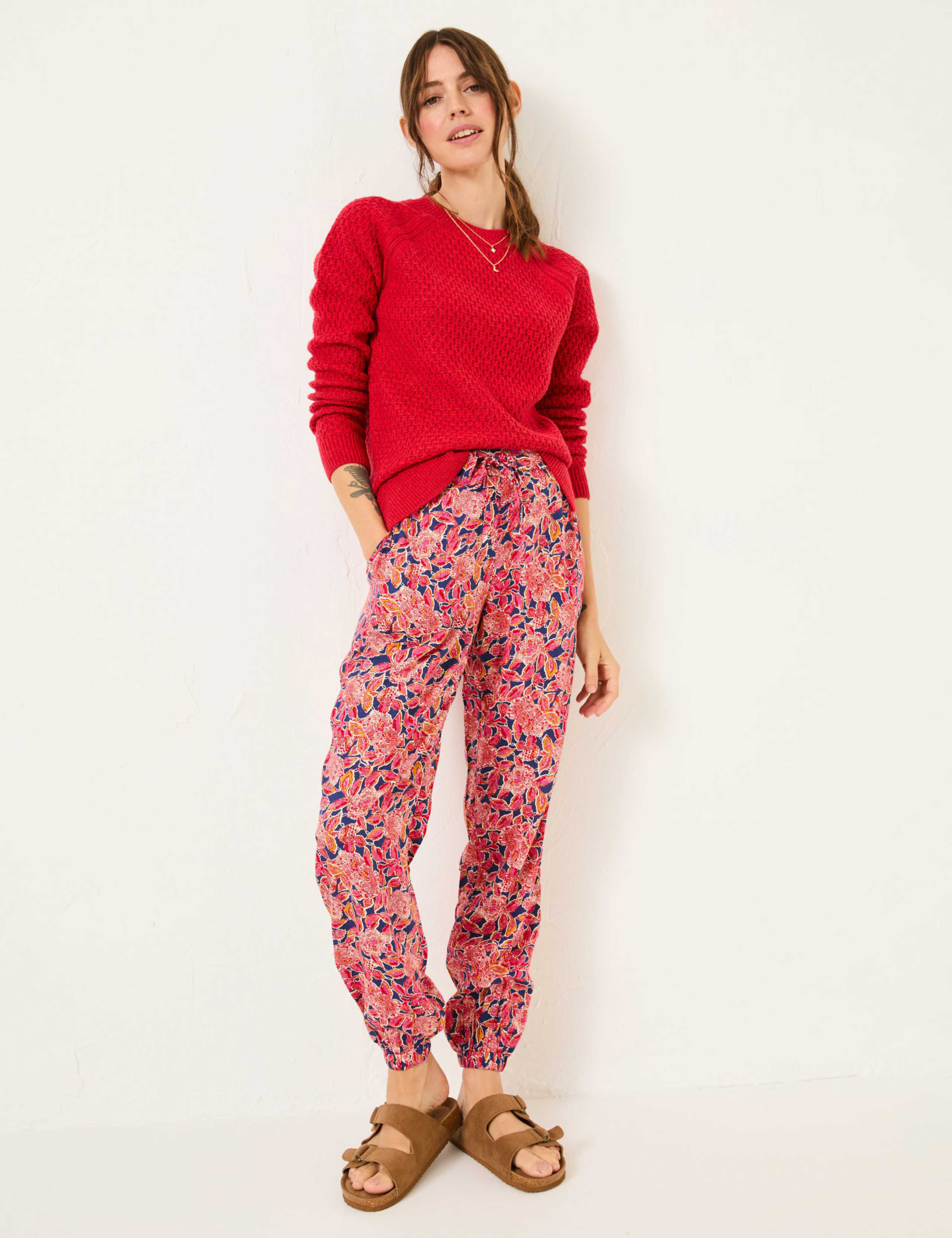 Floral Ankle Grazer Joggers