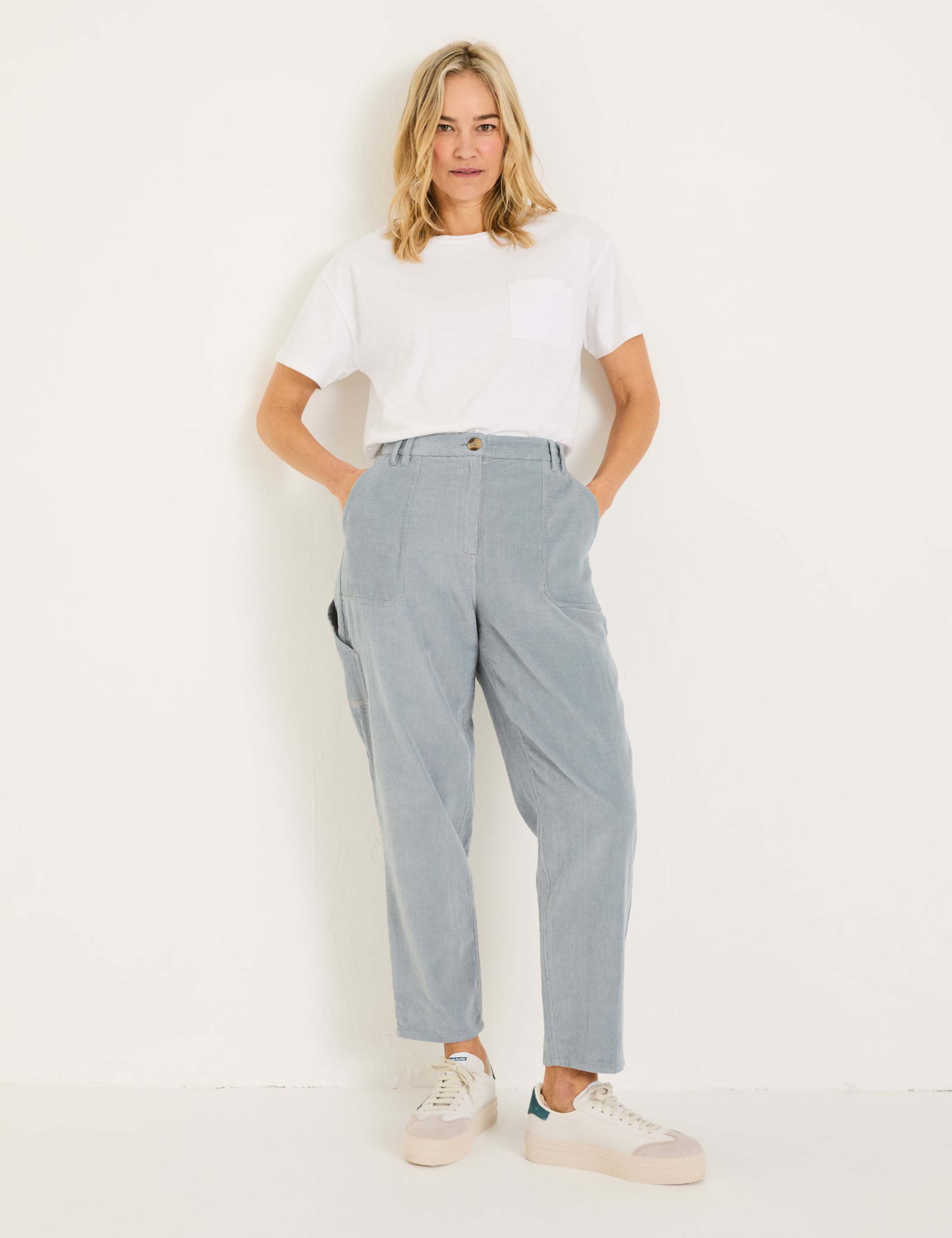 Cord Ankle Grazer Trousers
