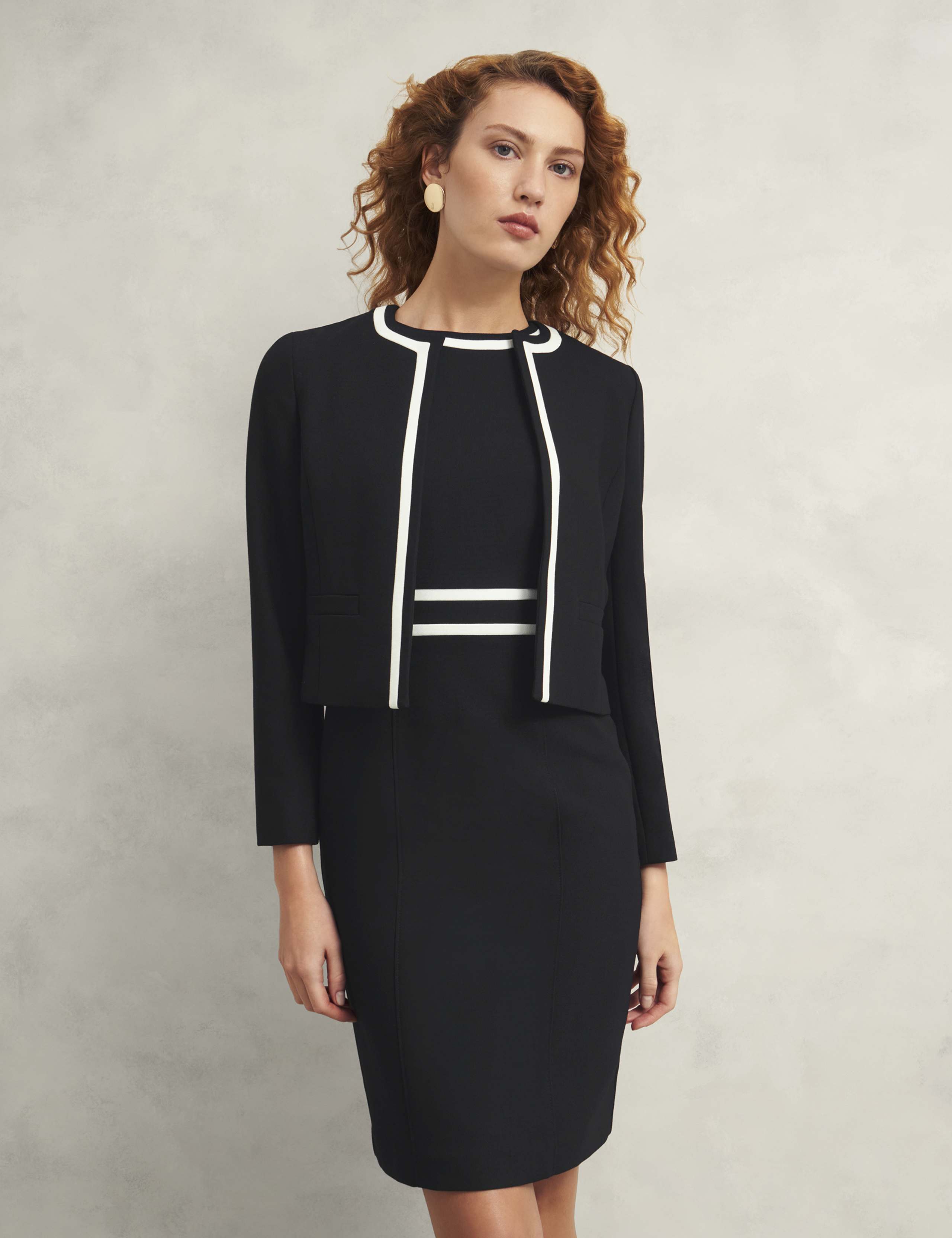 Monochrome Cropped Jacket