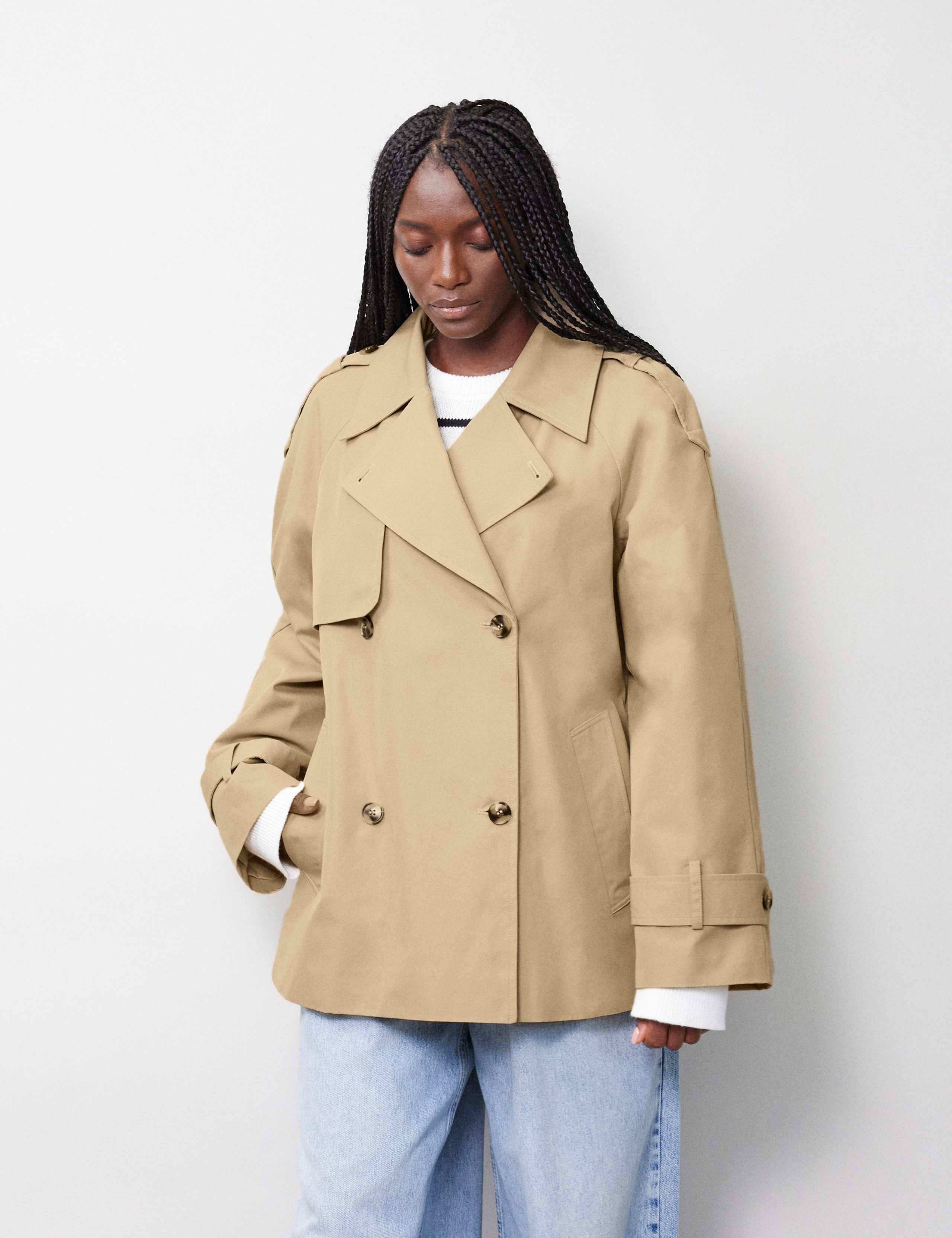 Cotton Rich Short Trench Coat
