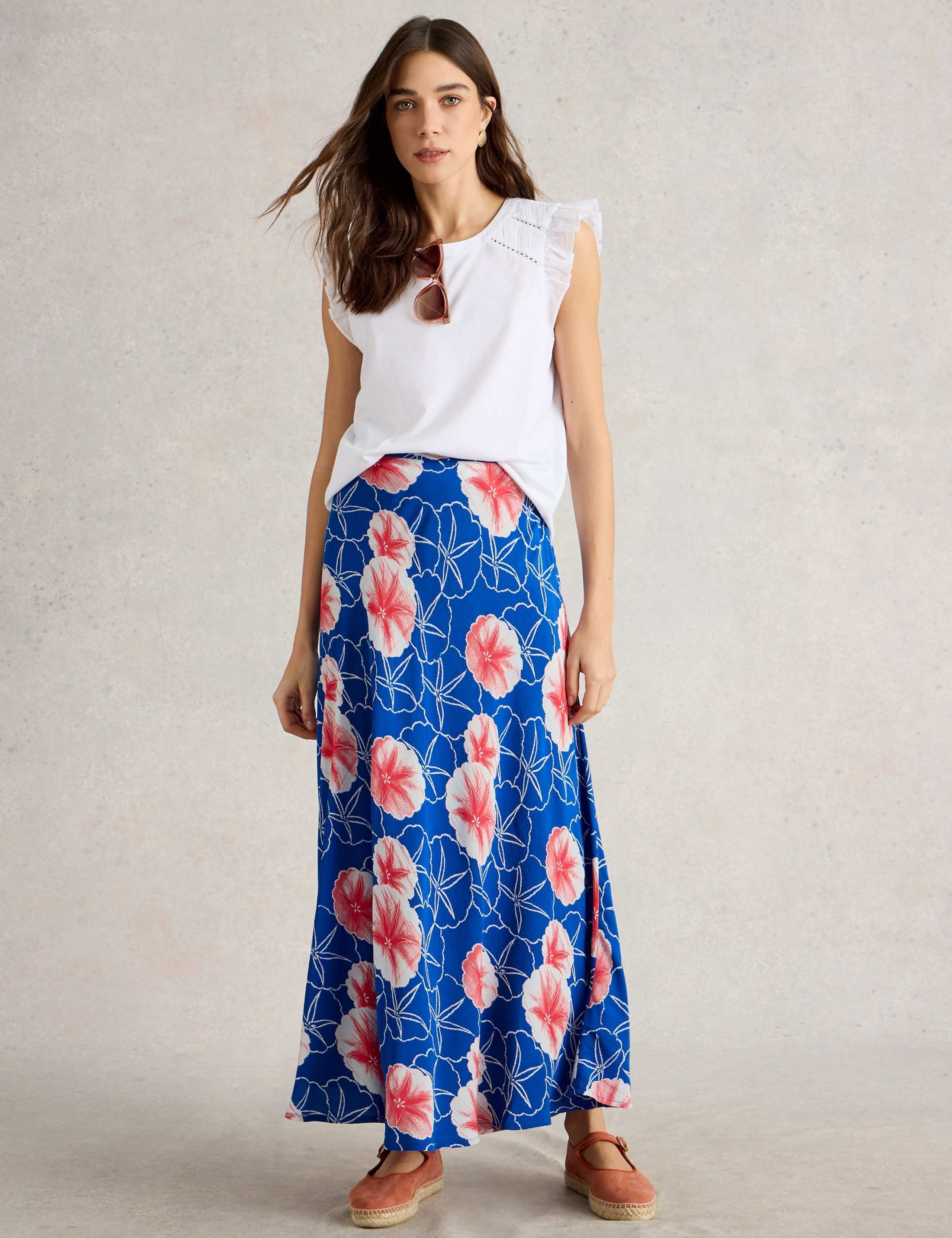 Printed Maxi Skirt