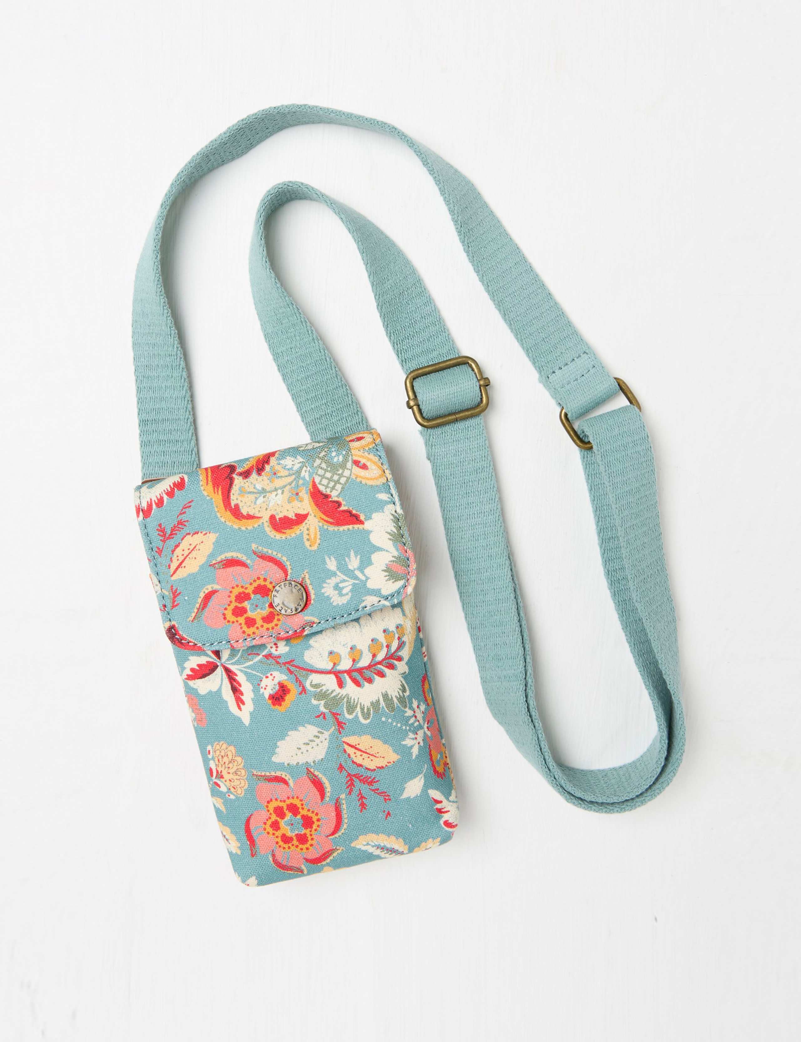 Canvas Cross Body Phone Bag