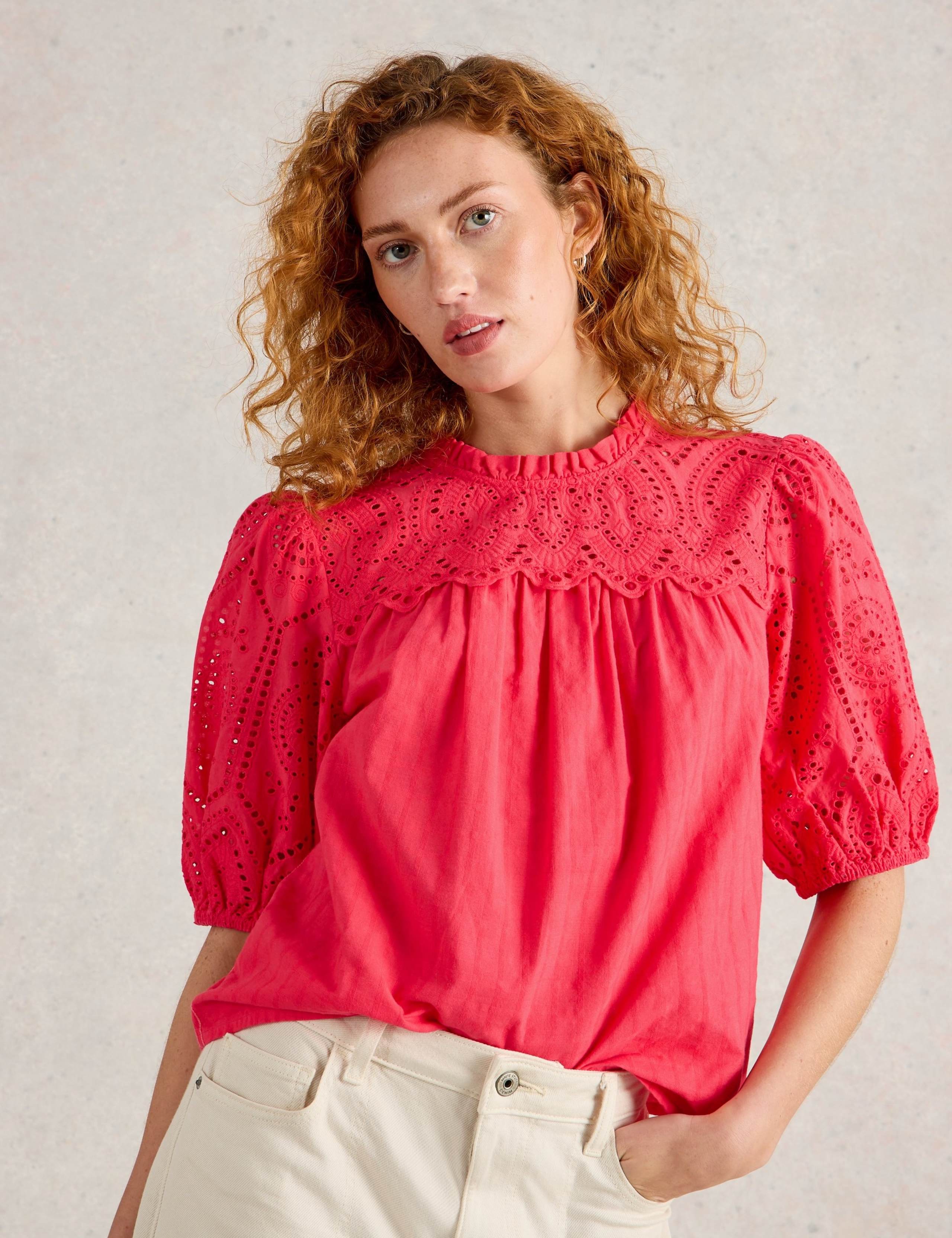 Pure Cotton Broderie Top
