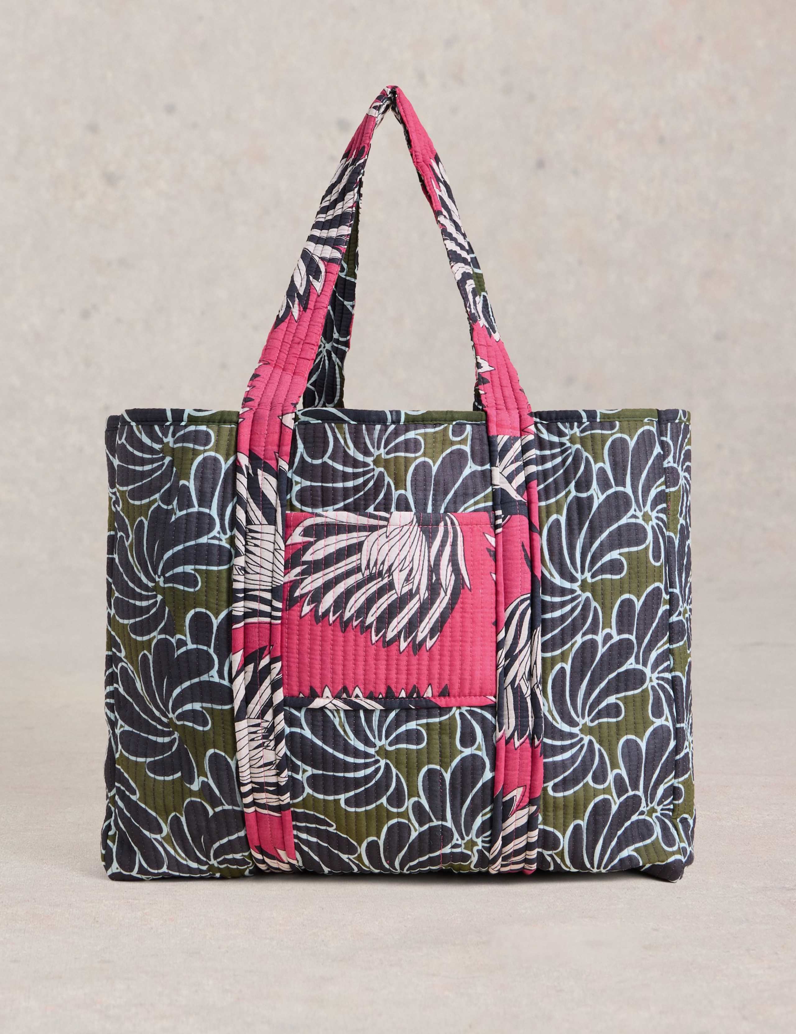 Pure Cotton Printed Reversible Beach Bag