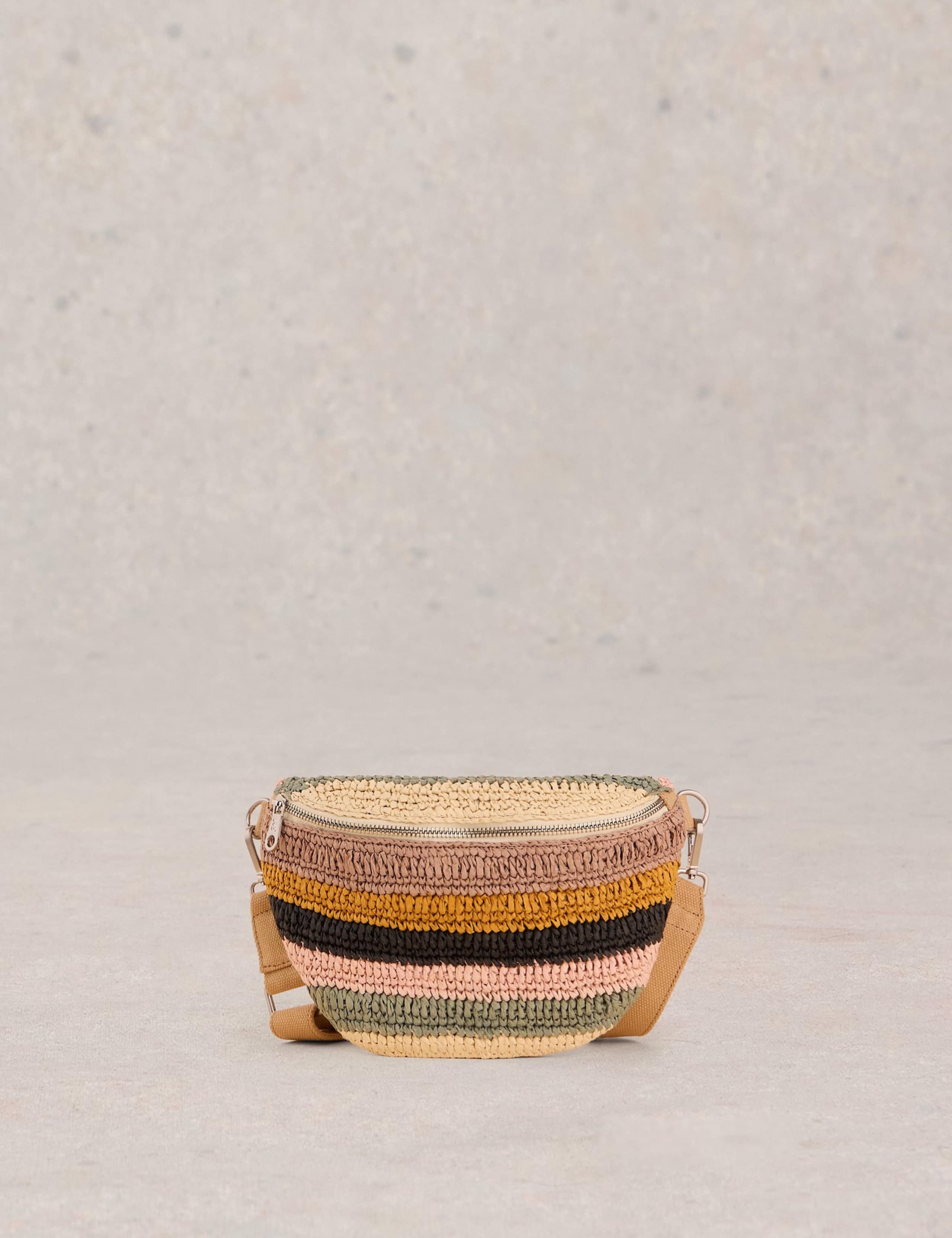 Straw Crochet Mini Cross Body Bag