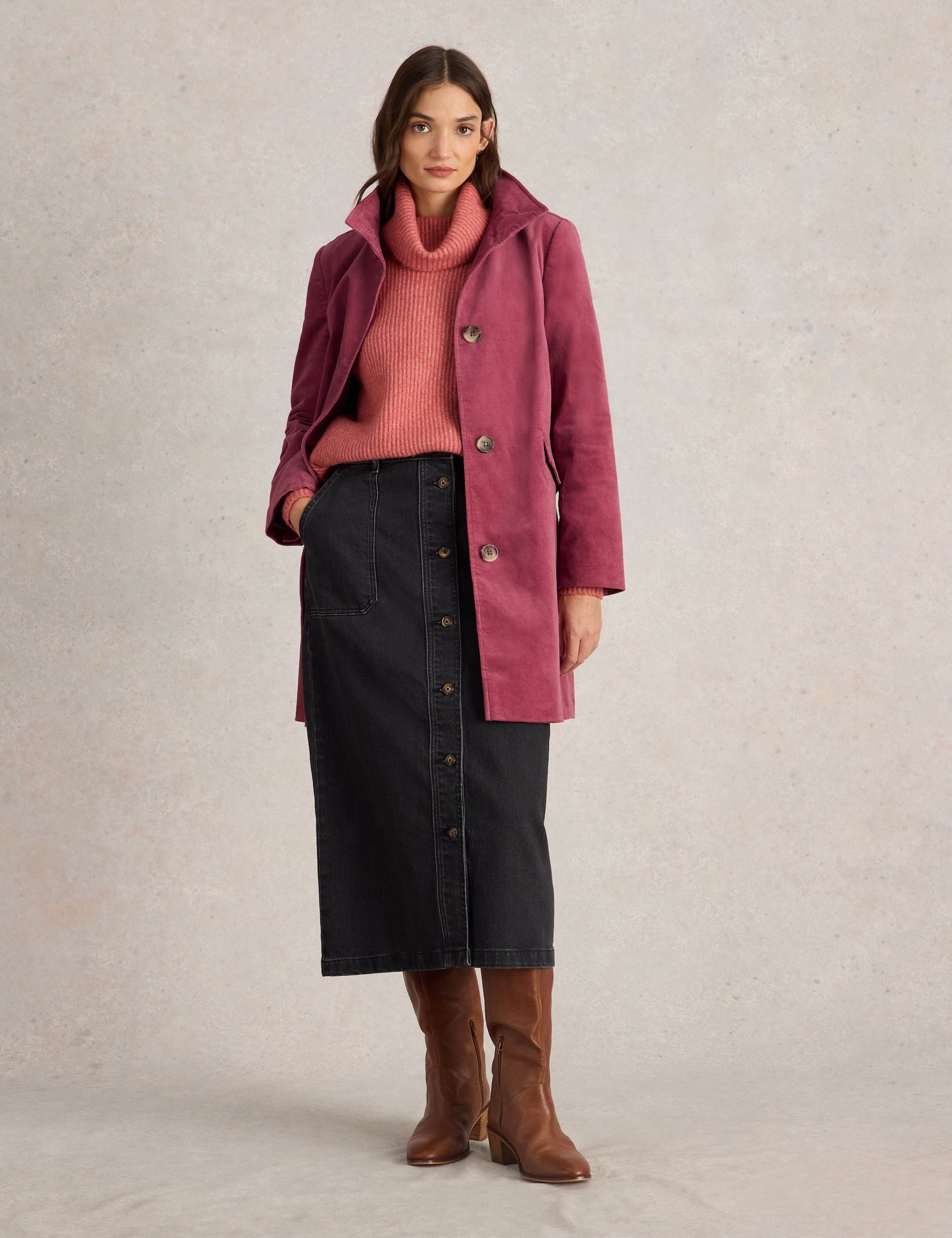 Cotton Rich Velvet Overcoat