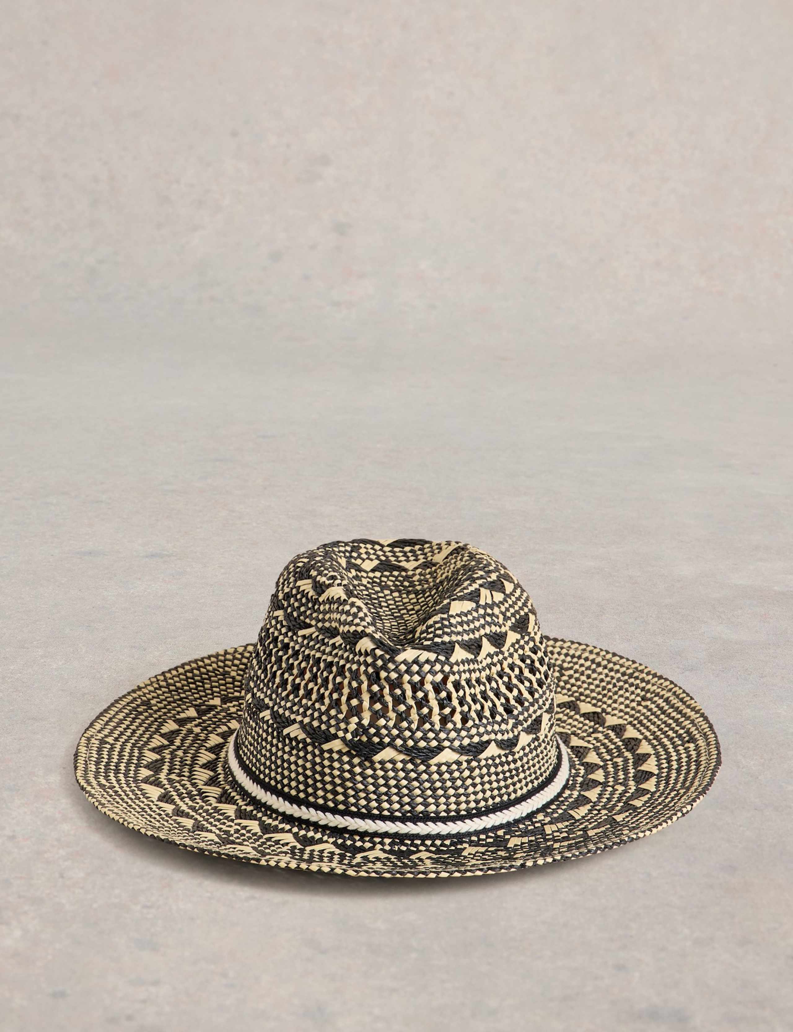 Patterned Textured Fedora Hat