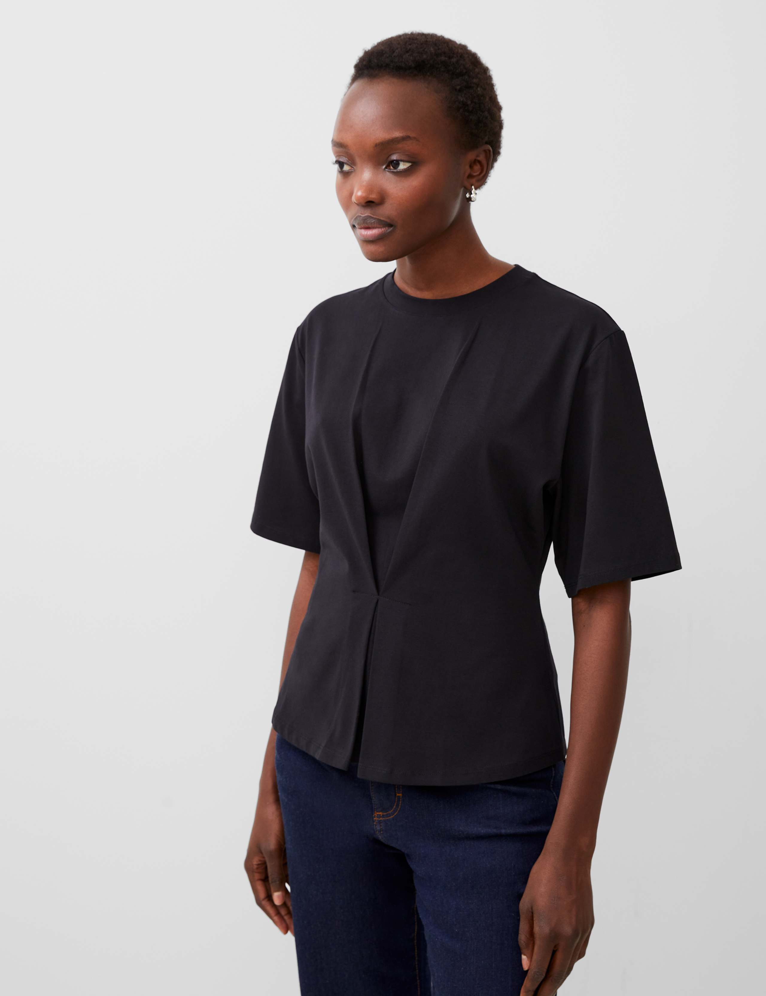 Cotton Rich Waisted Top