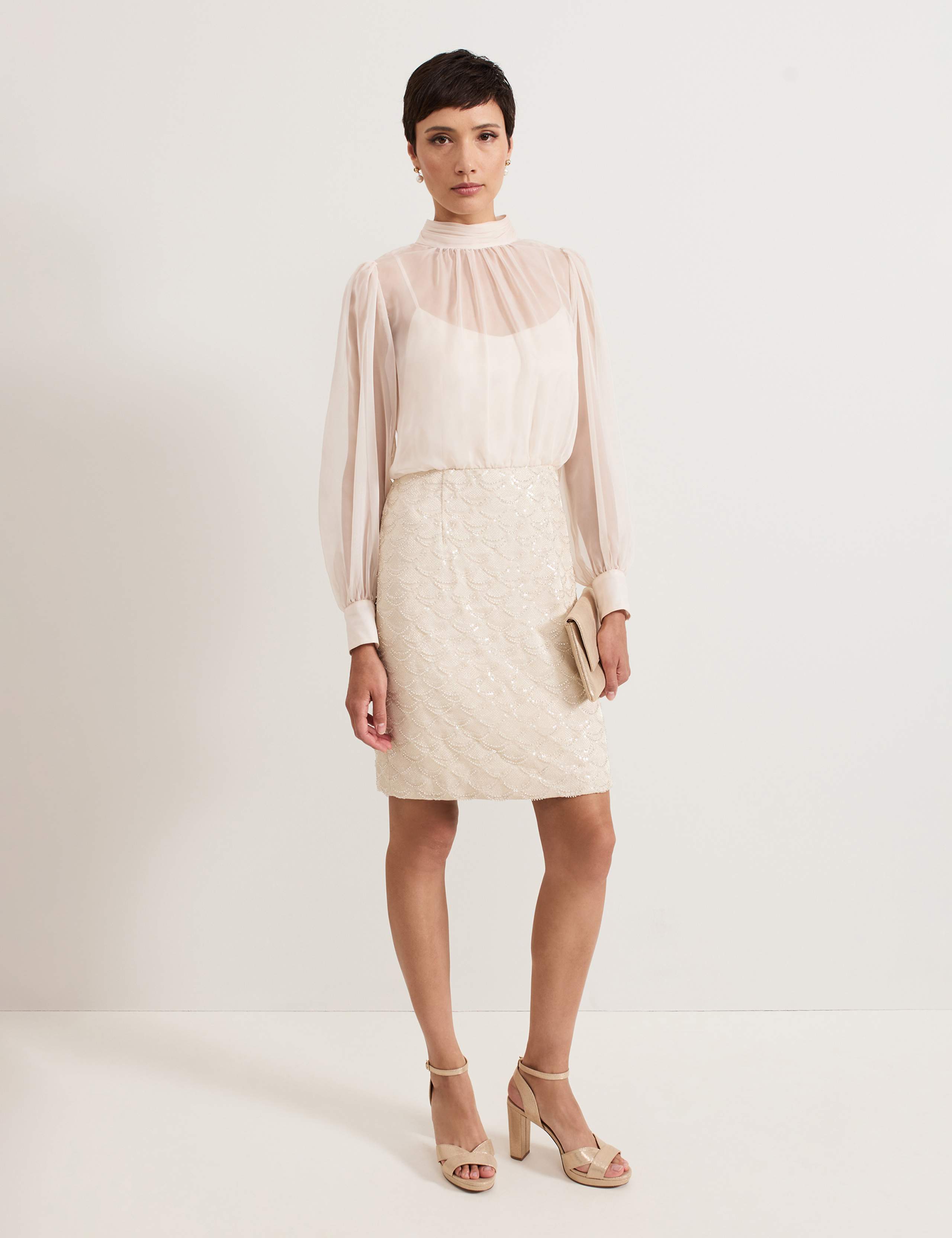 Sequin Mini Waisted Dress