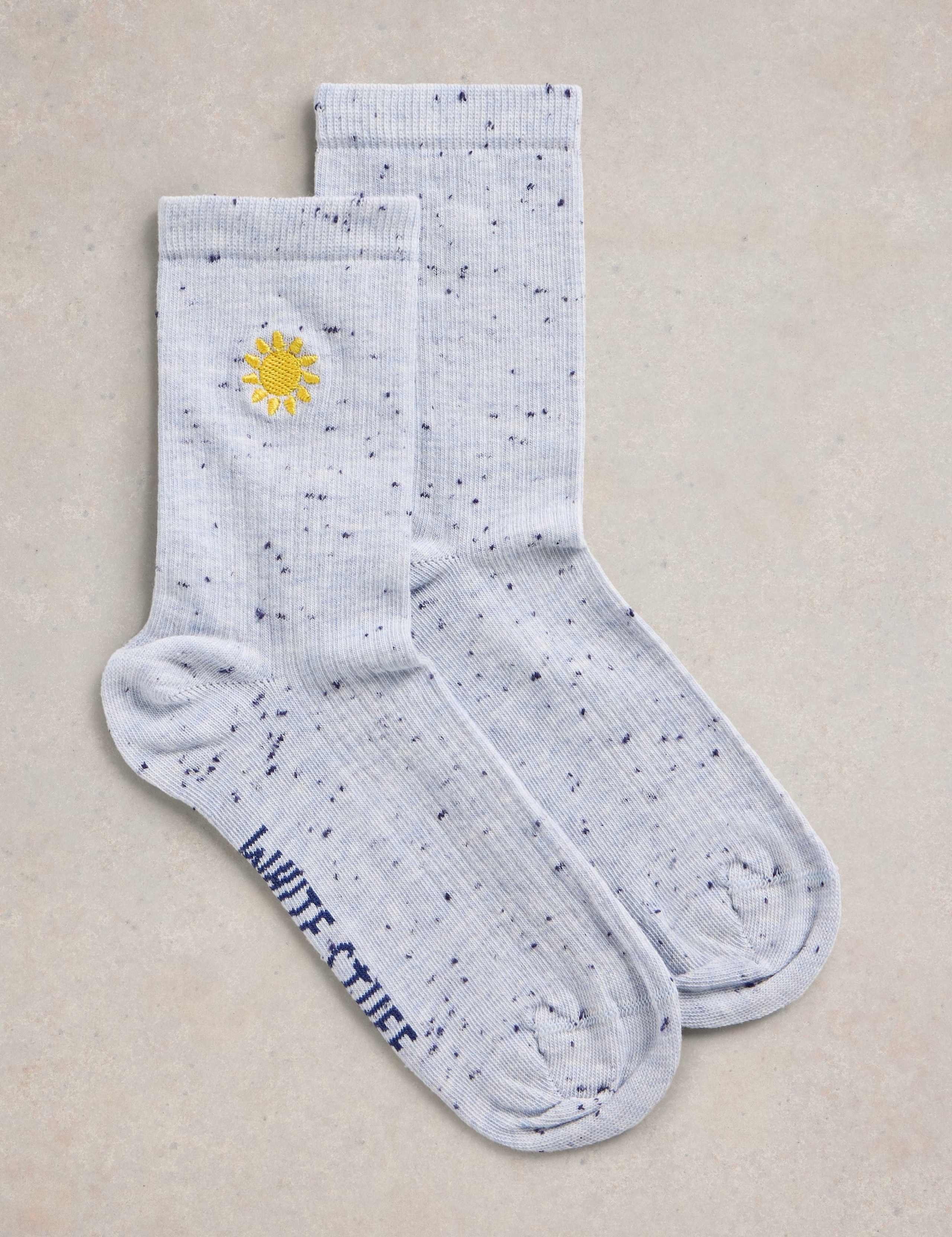 Cotton Rich Sun Ankle High Socks