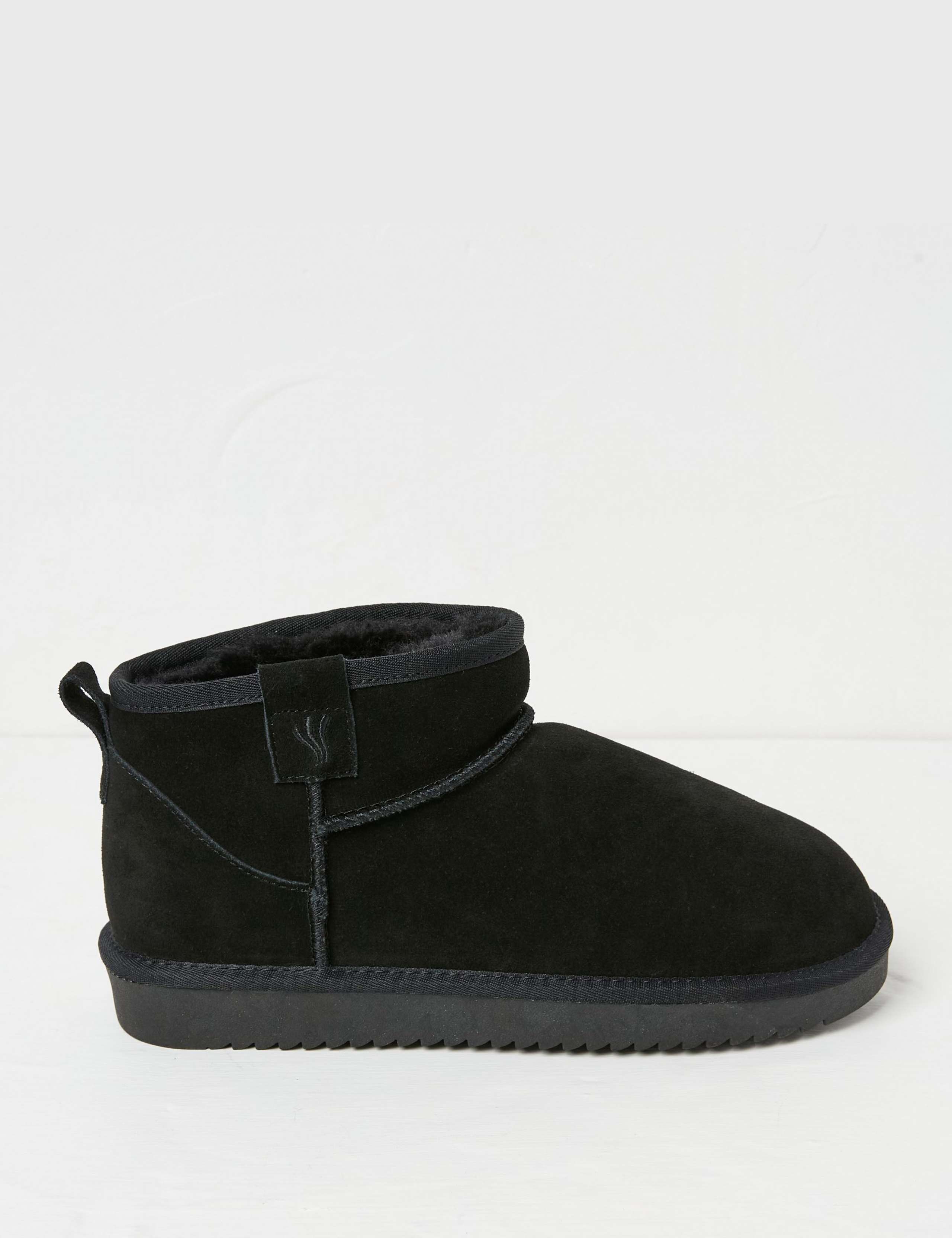 Leather Flat Heel Ankle Boots
