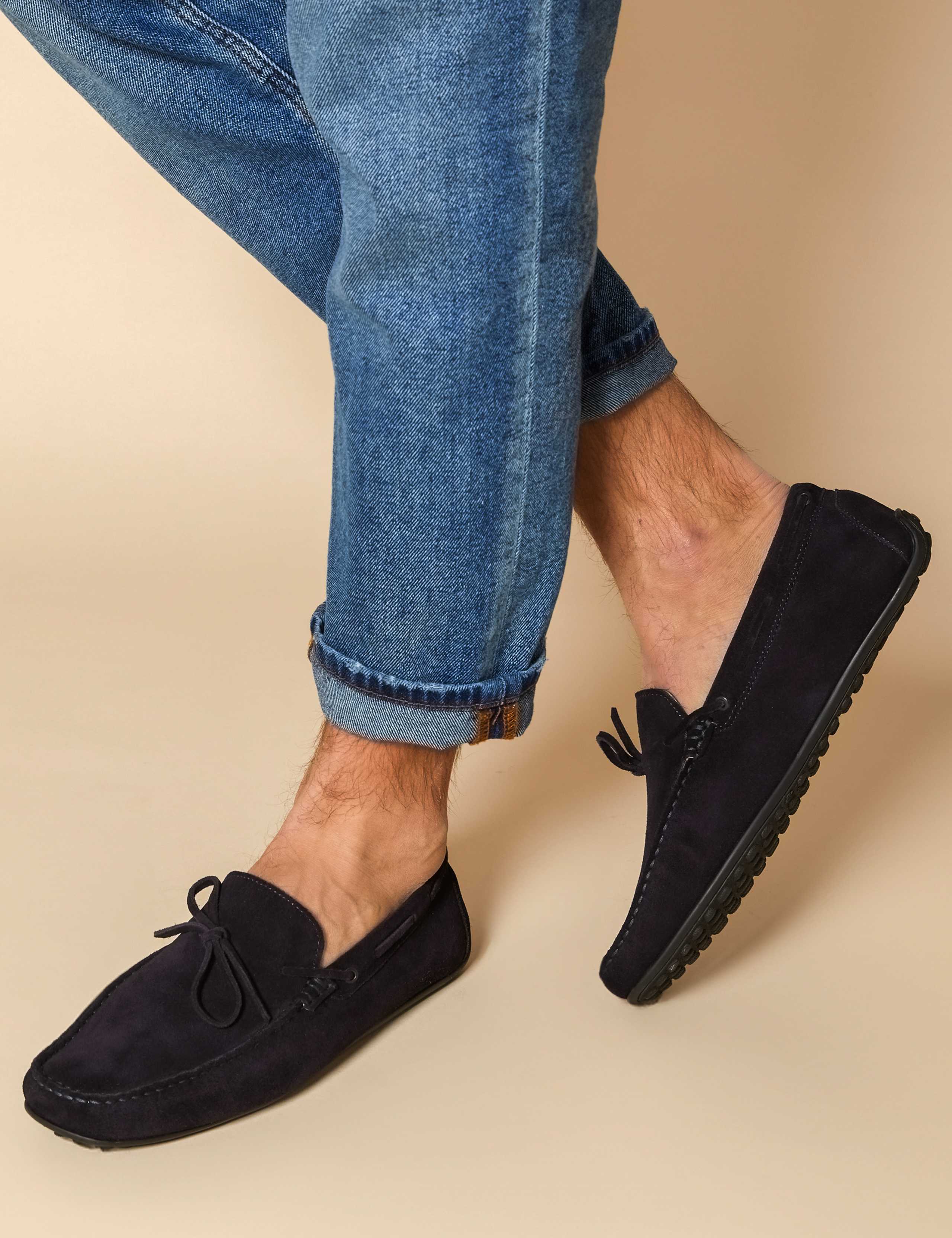 Suede Slip-On Loafers