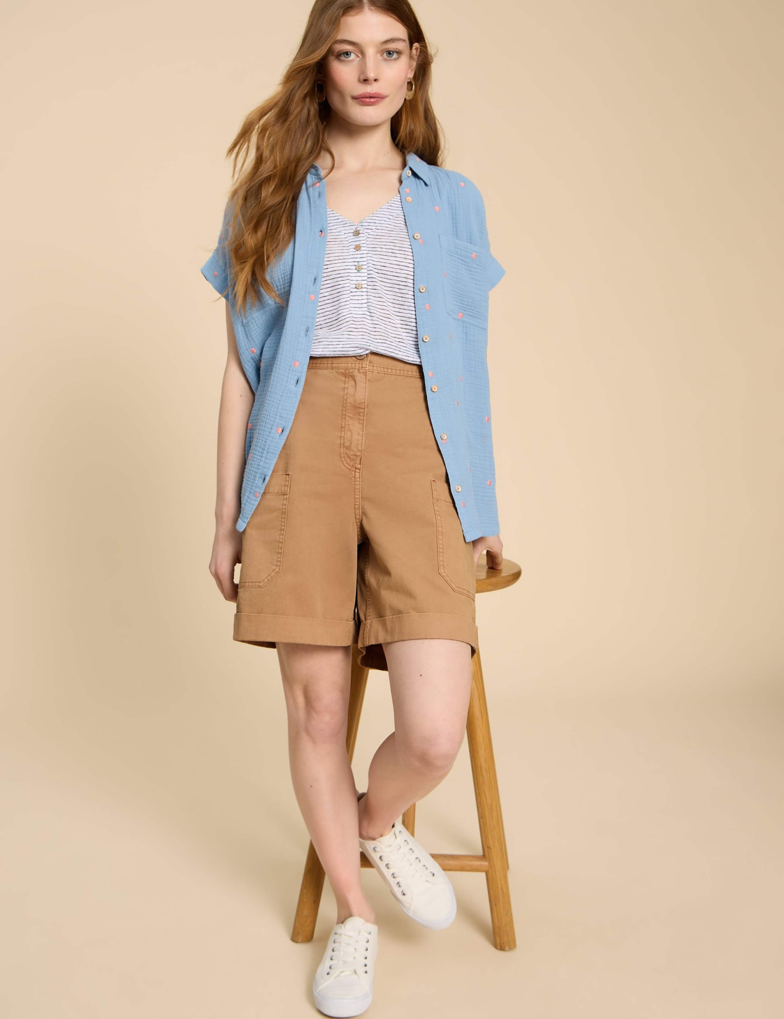 Pure Cotton Cargo Shorts