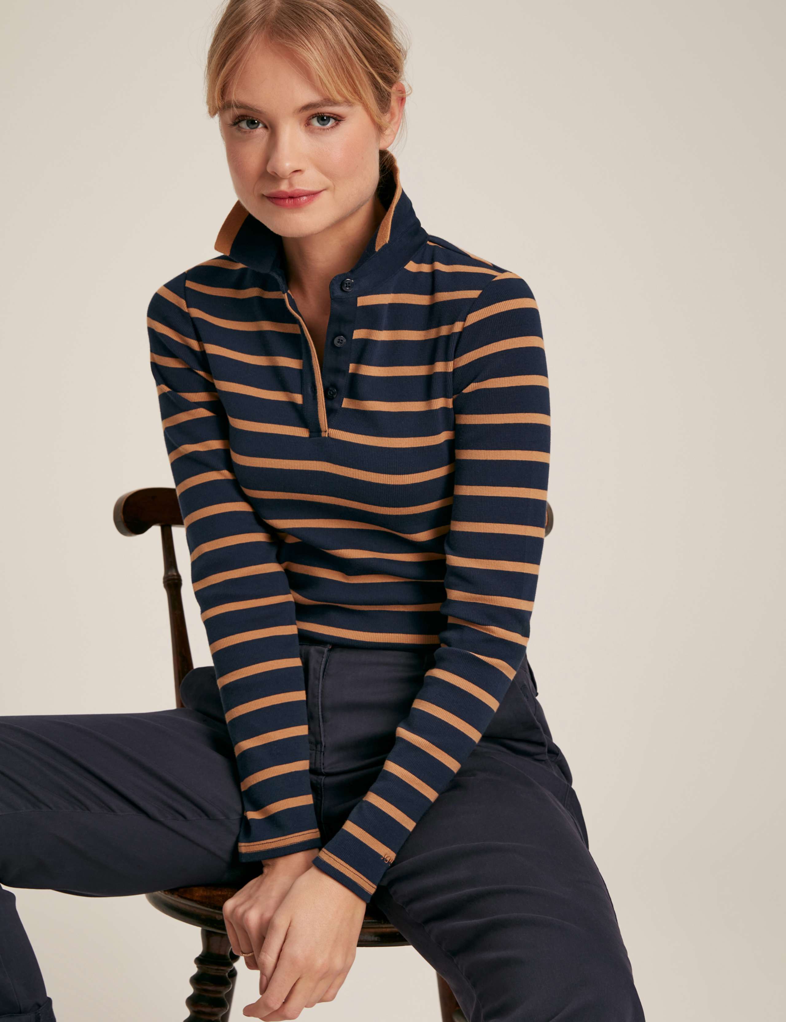 Cotton Rich Colour Block Polo Shirt