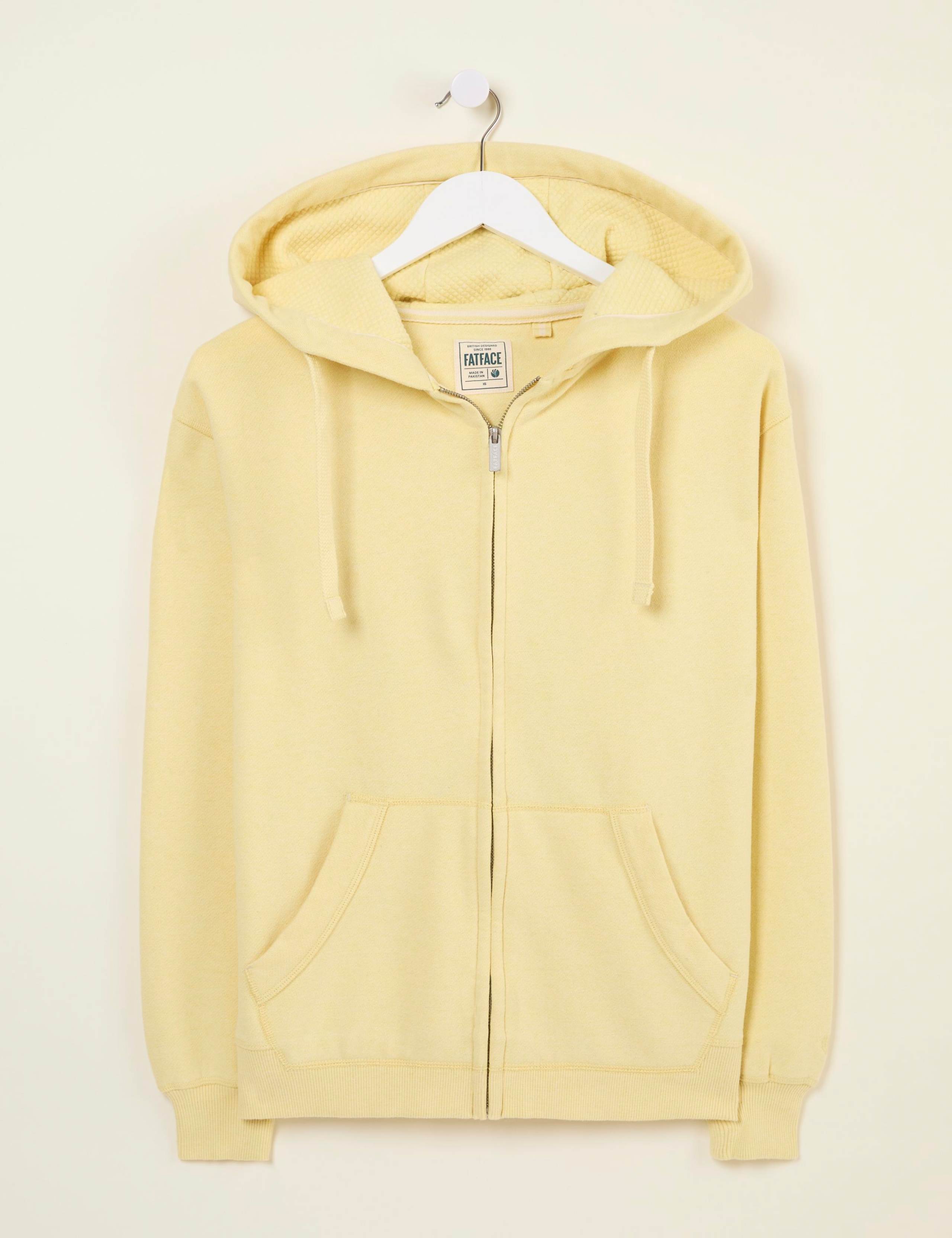 Cotton Rich Zip Up Hoodie