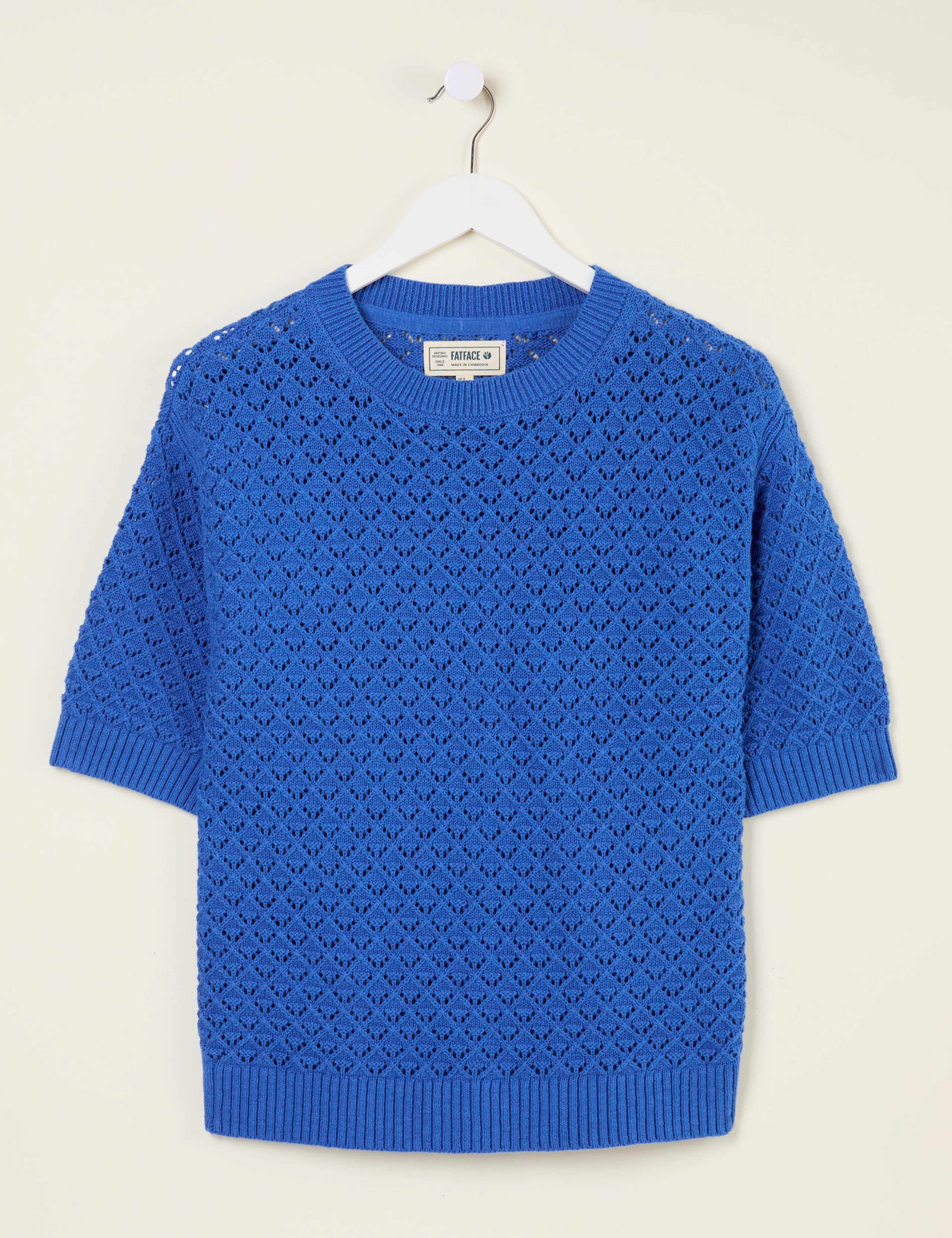 Pure Cotton Textured Knitted Top