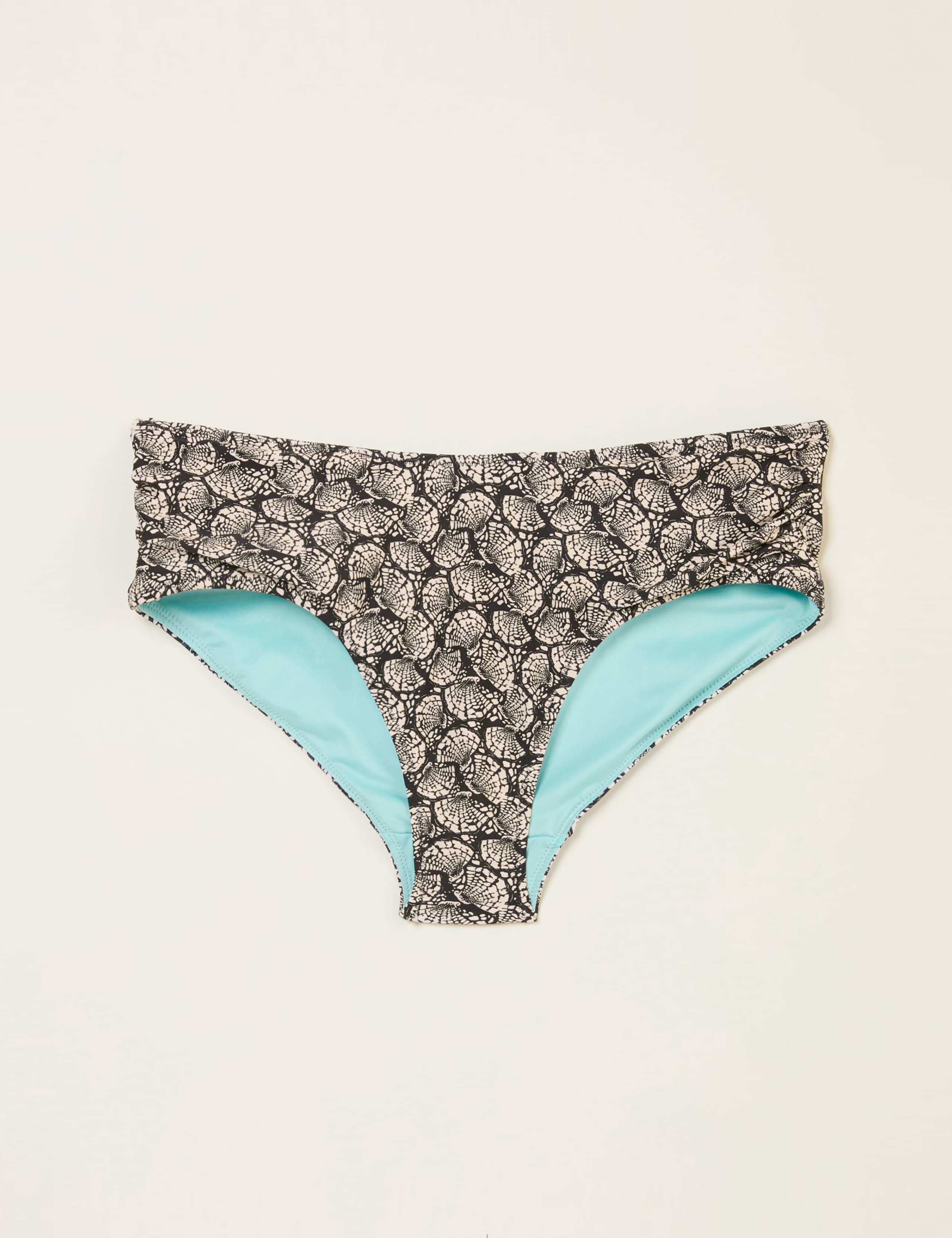 Shell Print High Leg Bikini Bottoms