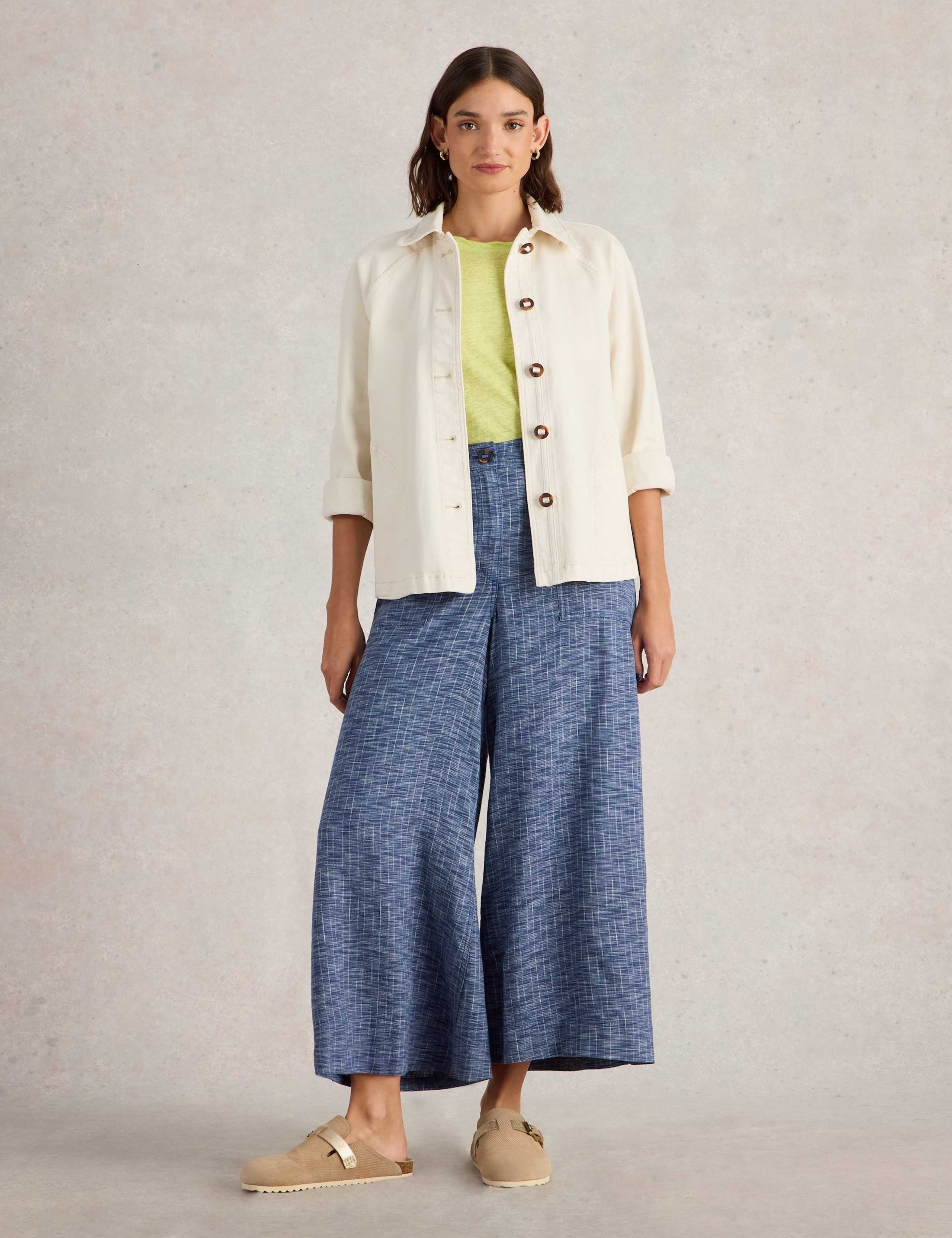 Linen Blend Culottes