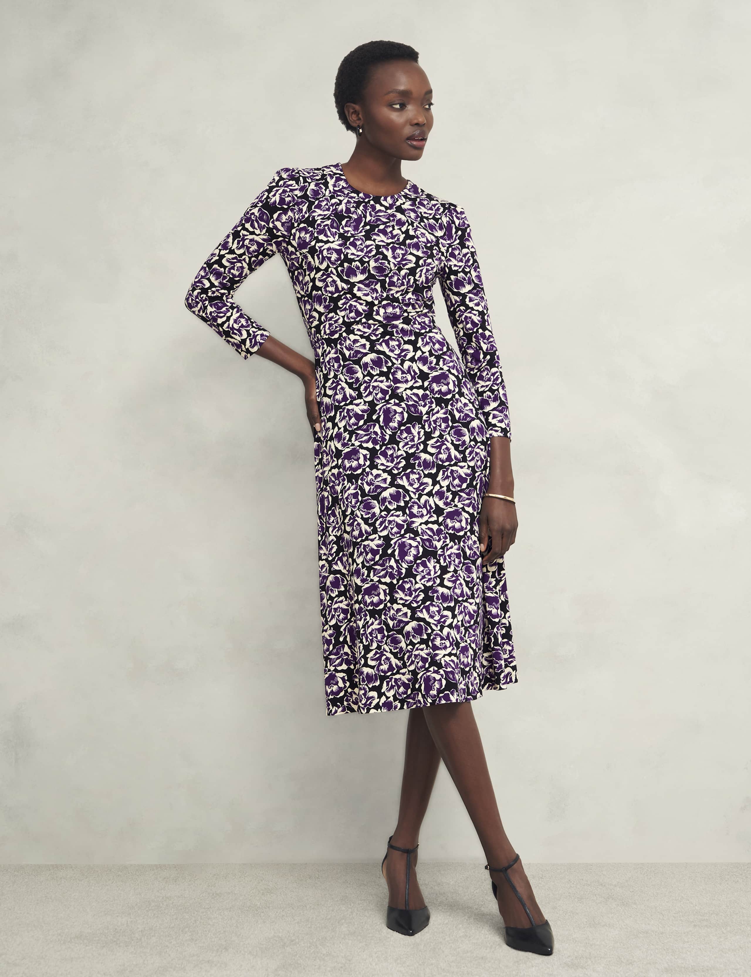Floral Midi Skater Dress