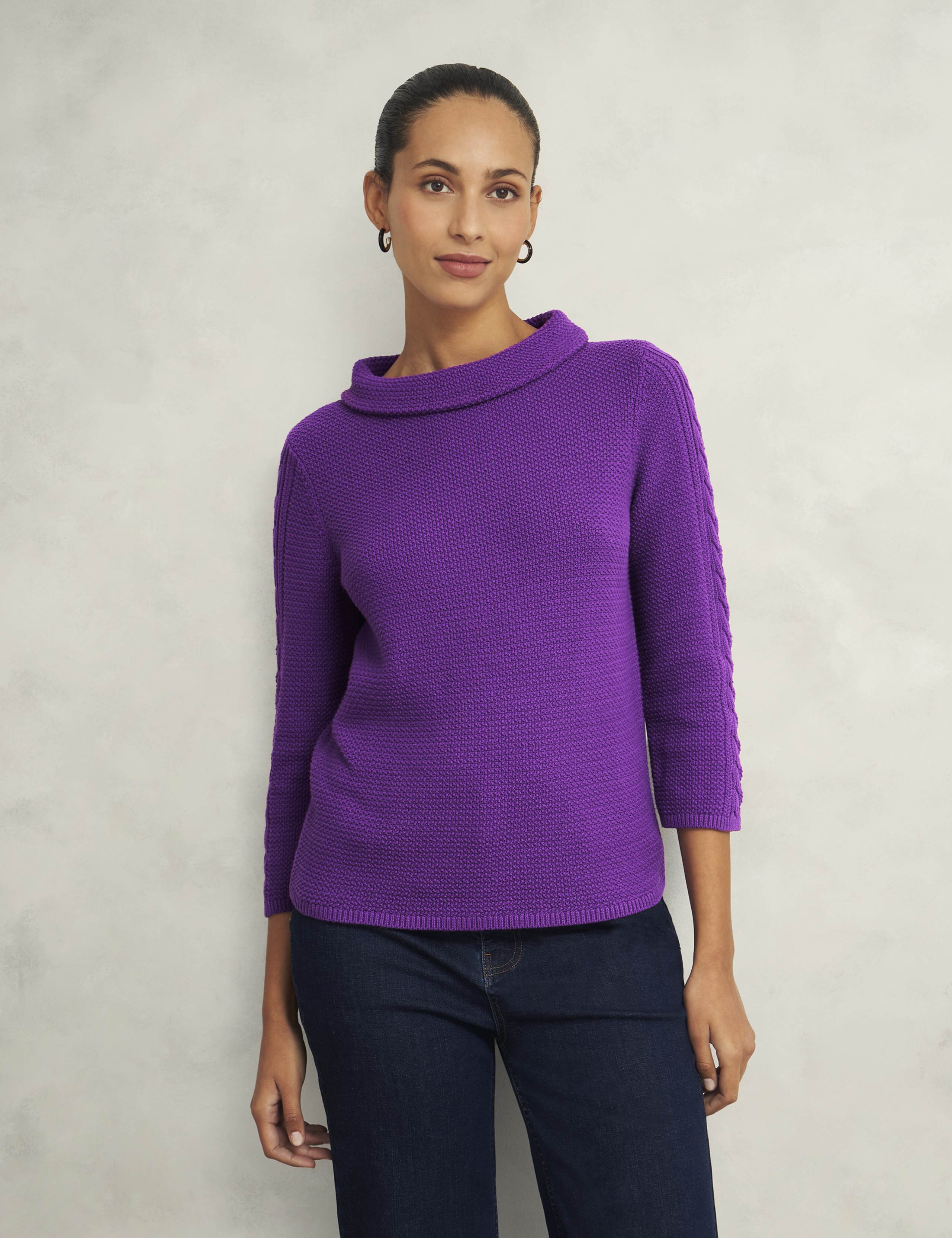 Pure Cotton Textured Jumper
