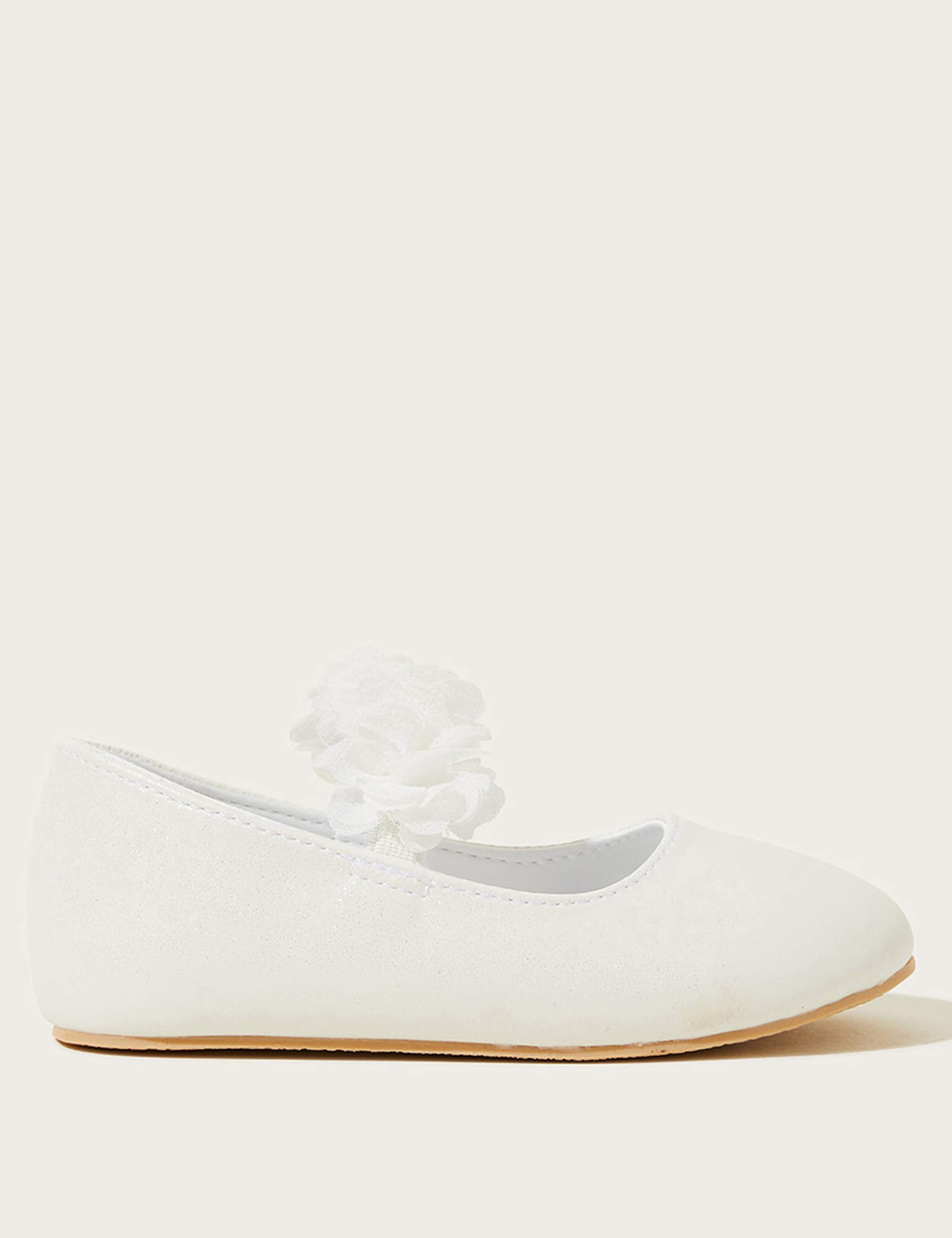 Baby Floral Ballerina Party Shoes (2 Large-6 Large)