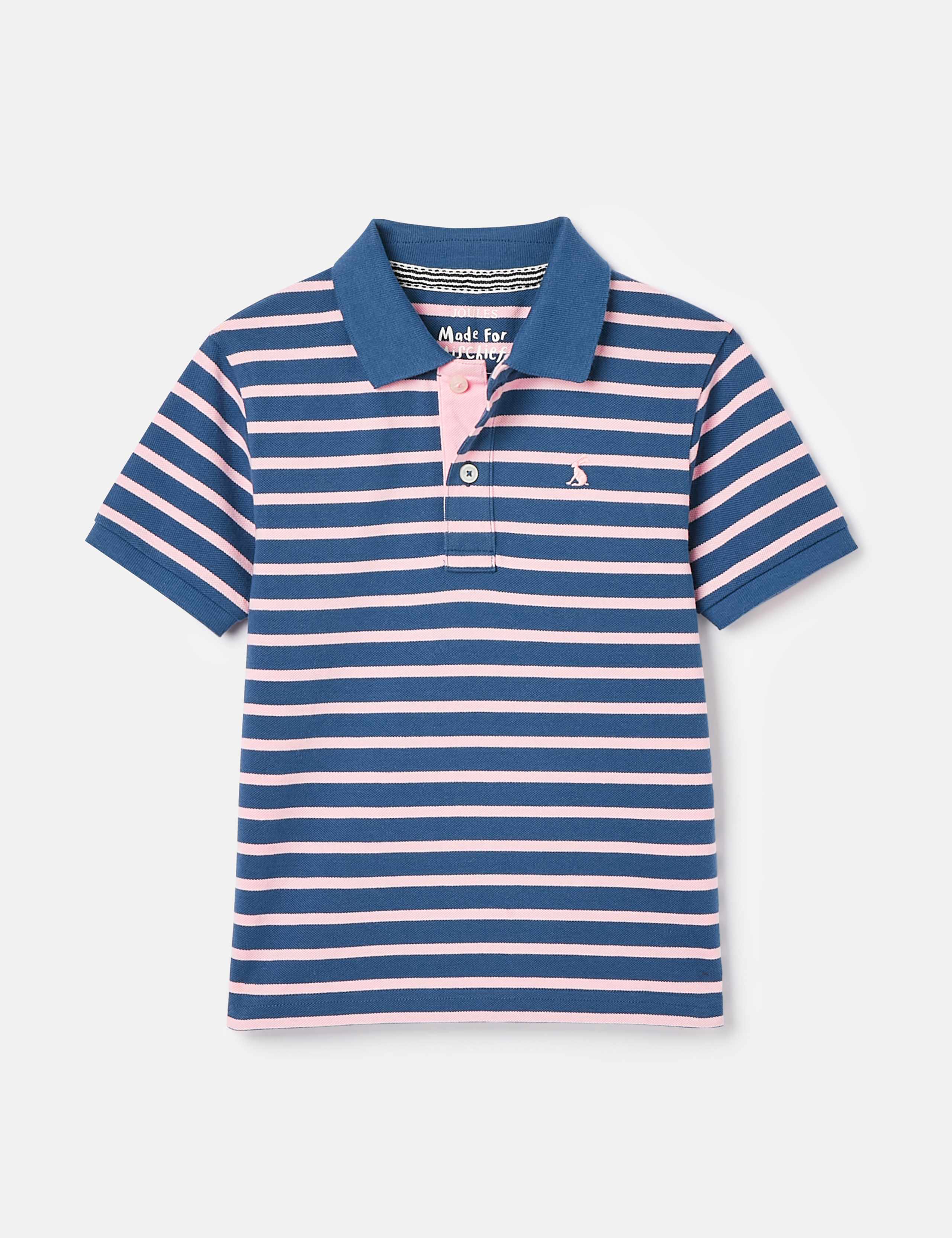 Pure Cotton Striped Polo Shirt (2-12 Yrs)