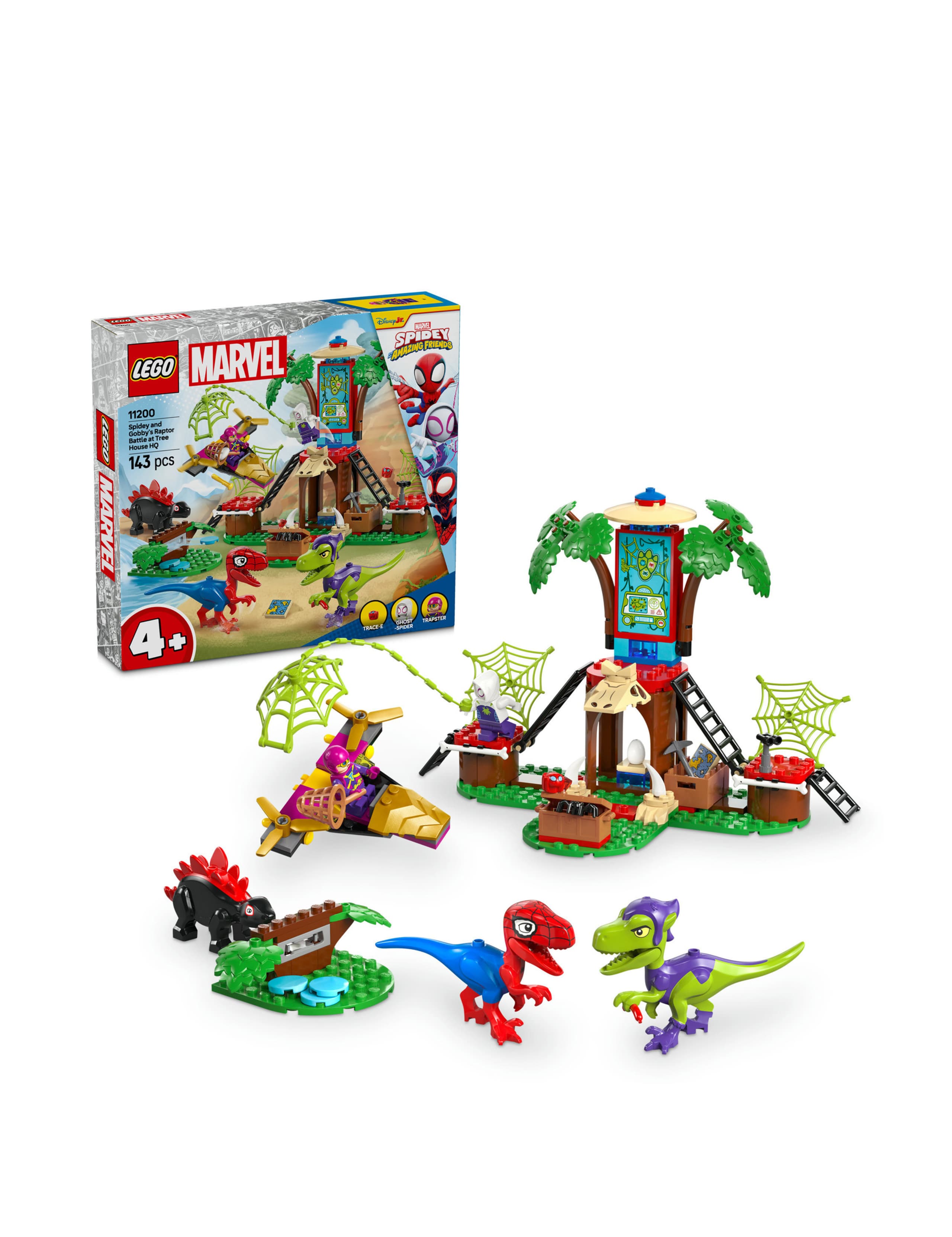 LEGO® Marvel Spidey And His Amazing Friends Spidey and Gobby’s Raptor Battle at Tree House HQ  11200 (4+ Yrs)