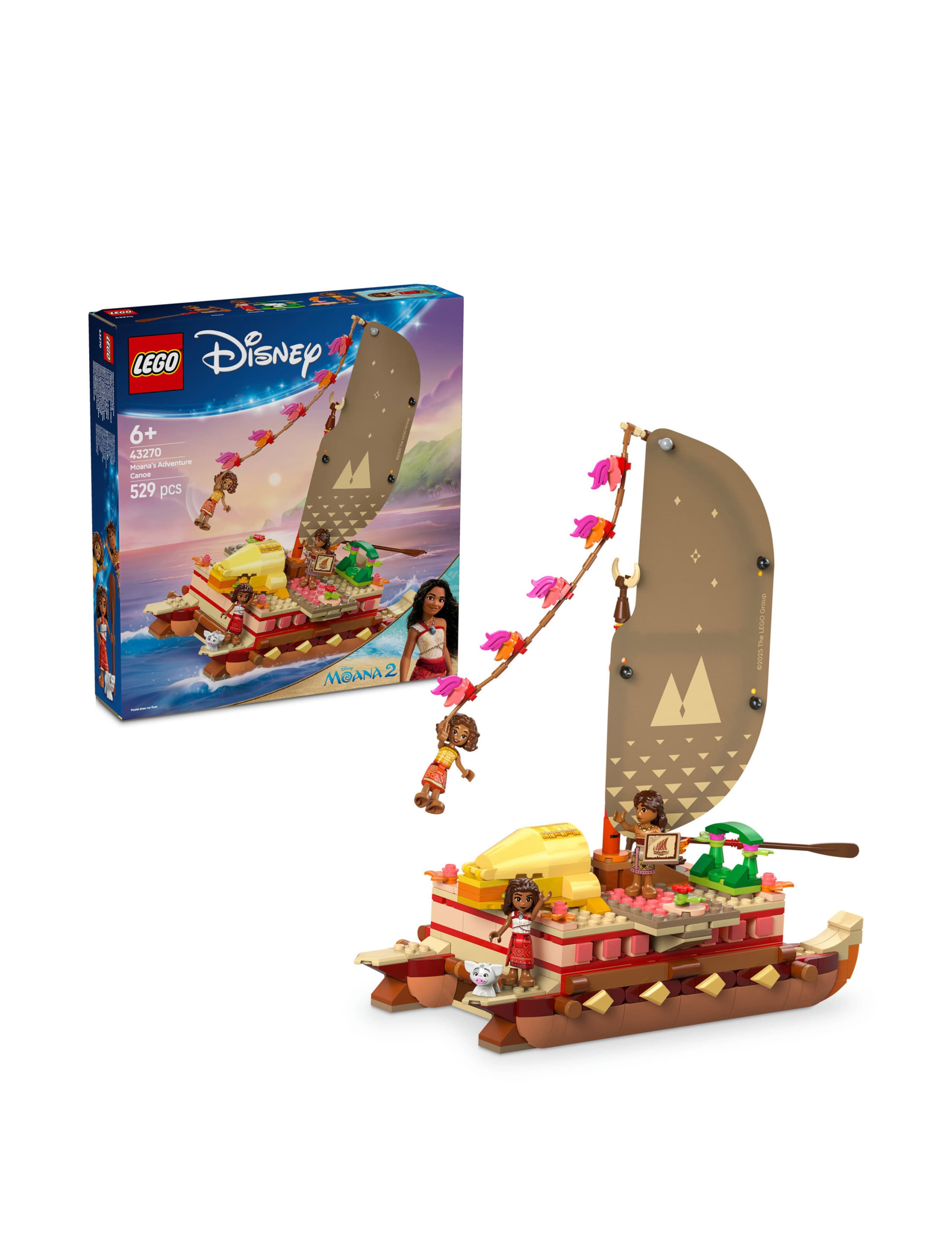 LEGO Disney Princess Moana's Adventure Canoe 43270 (6+ Yrs)
