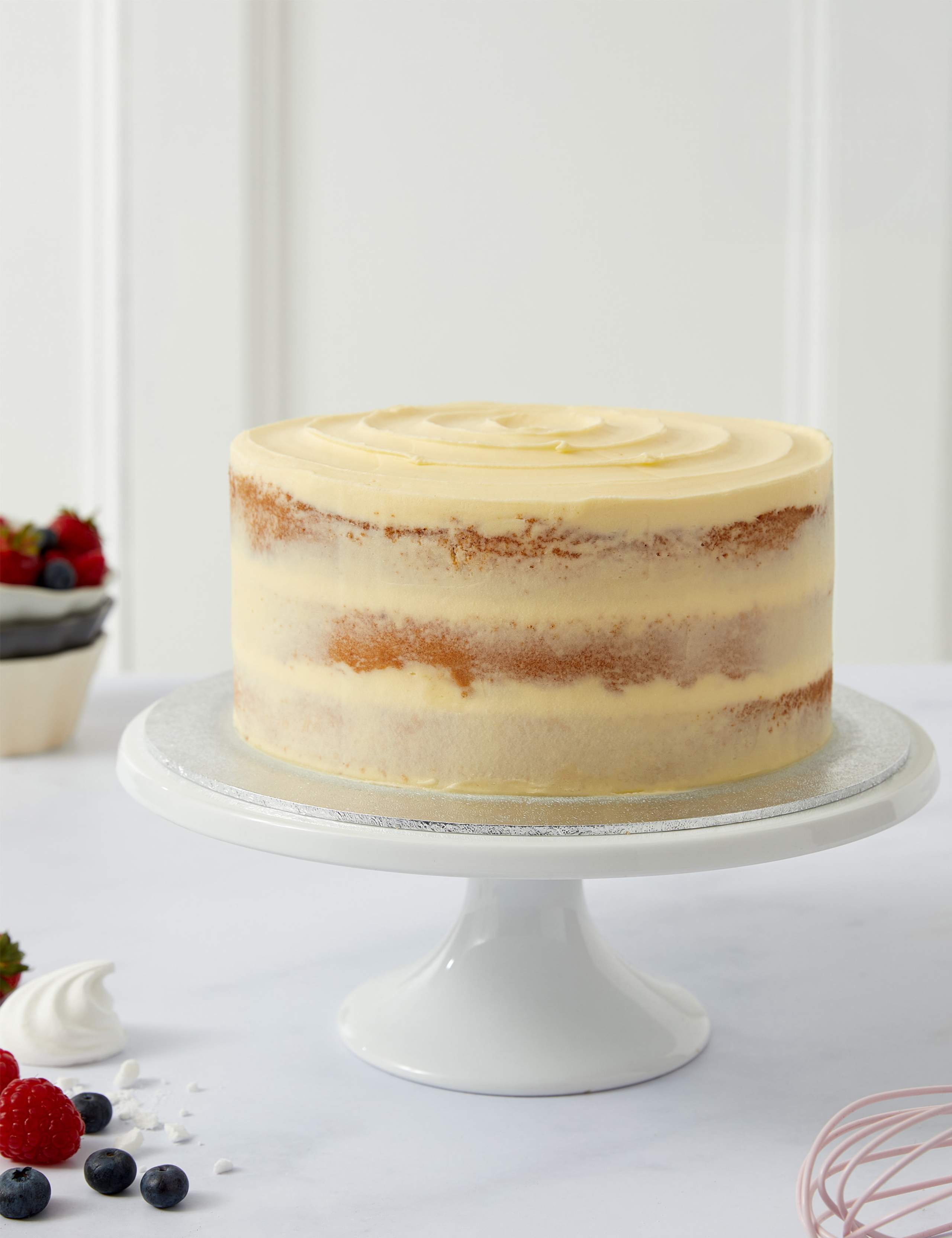 Vanilla Naked Cake (Serves 24)
