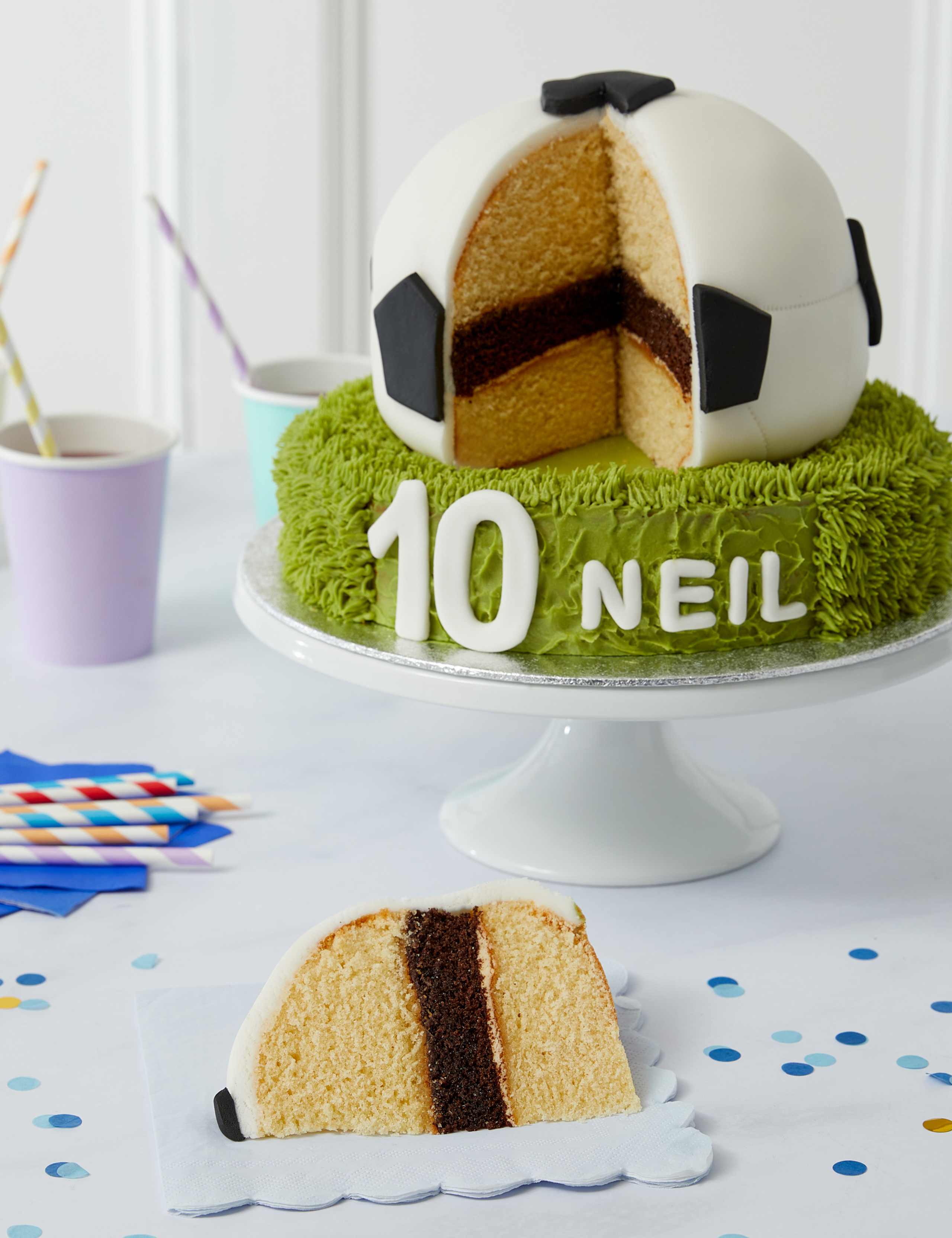 Personalised Football Cake (Serves 36)