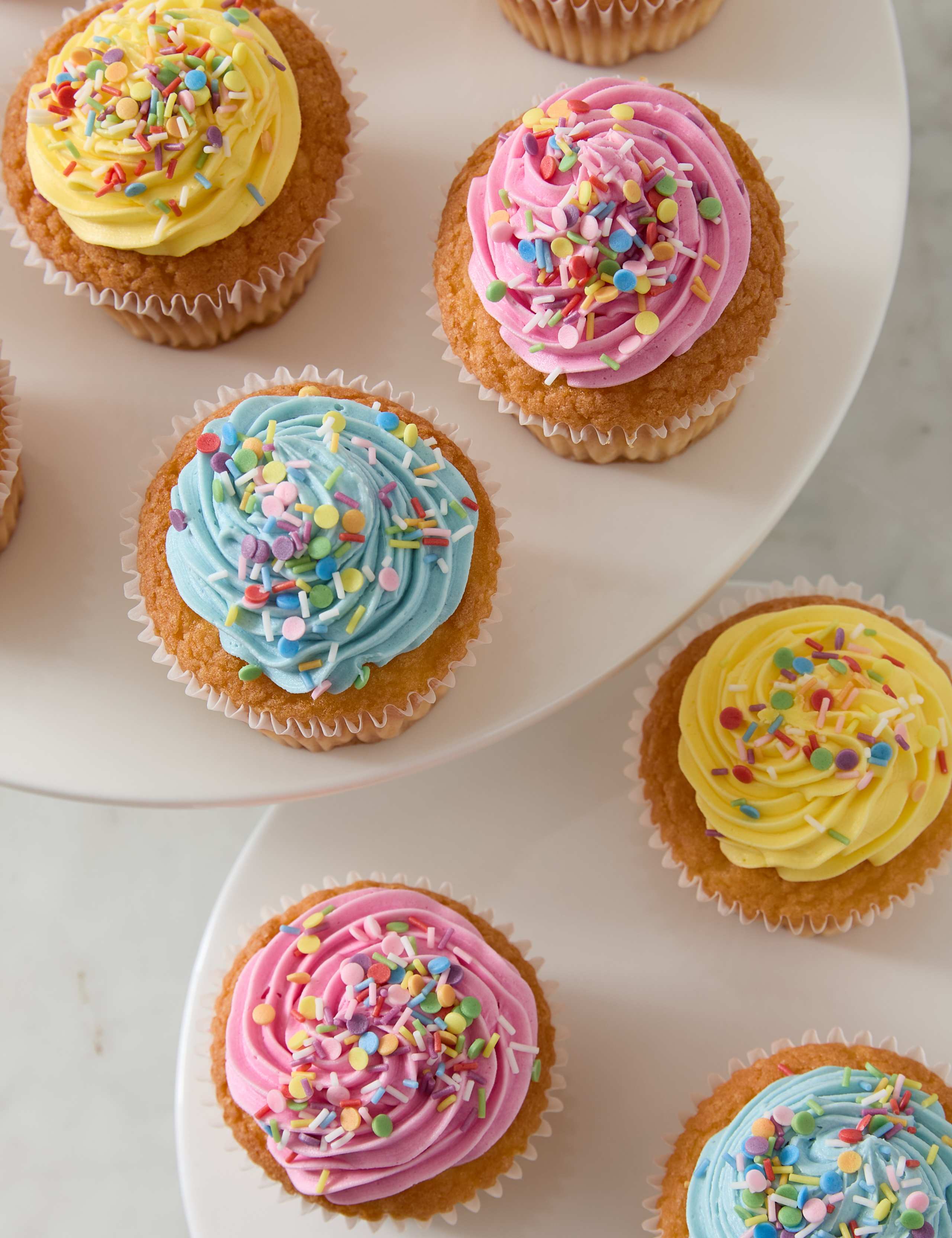 Vanilla Sprinkle Cupcake Selection (Serves 12)