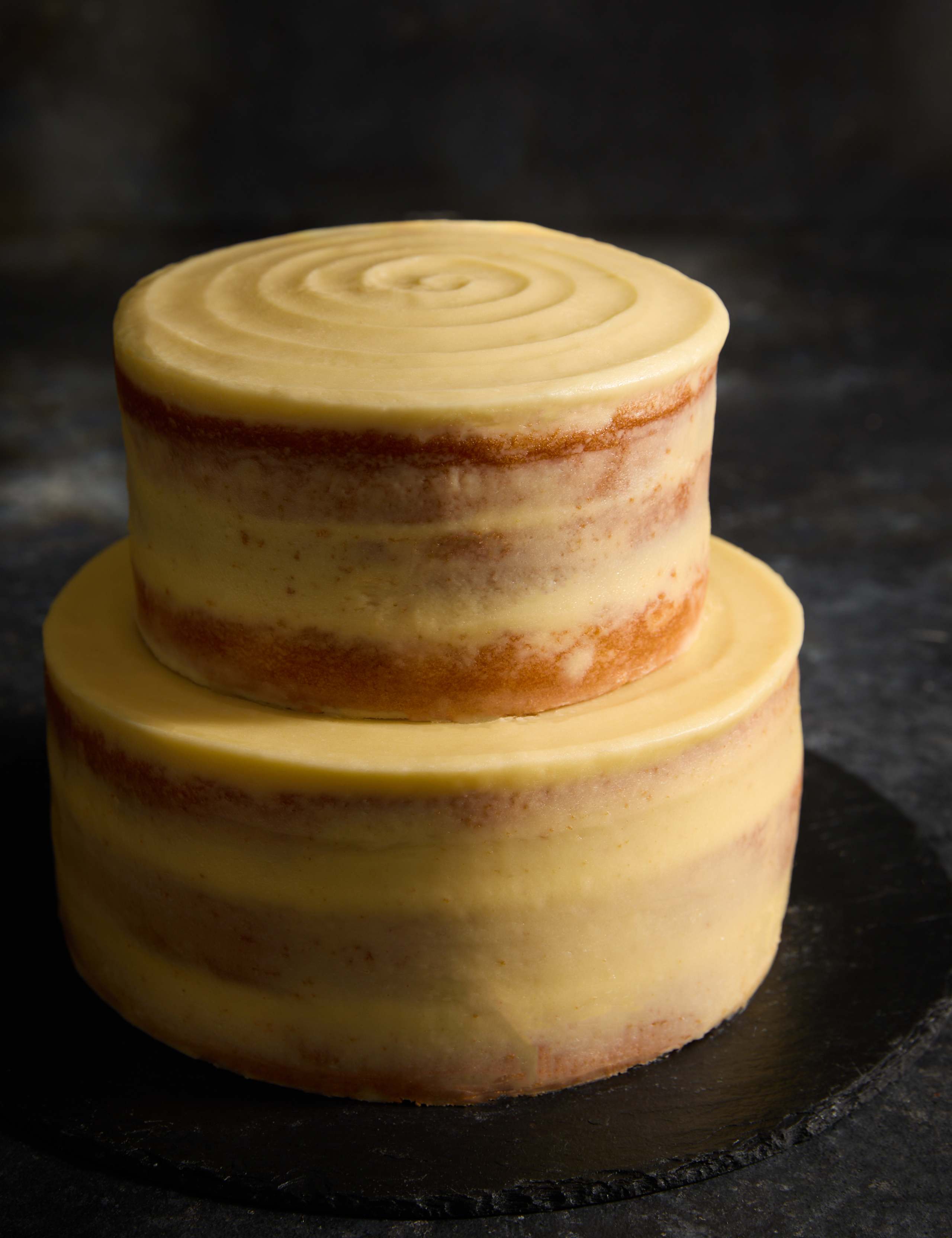 Lemon Two Tier Naked Cake (Serves 36)