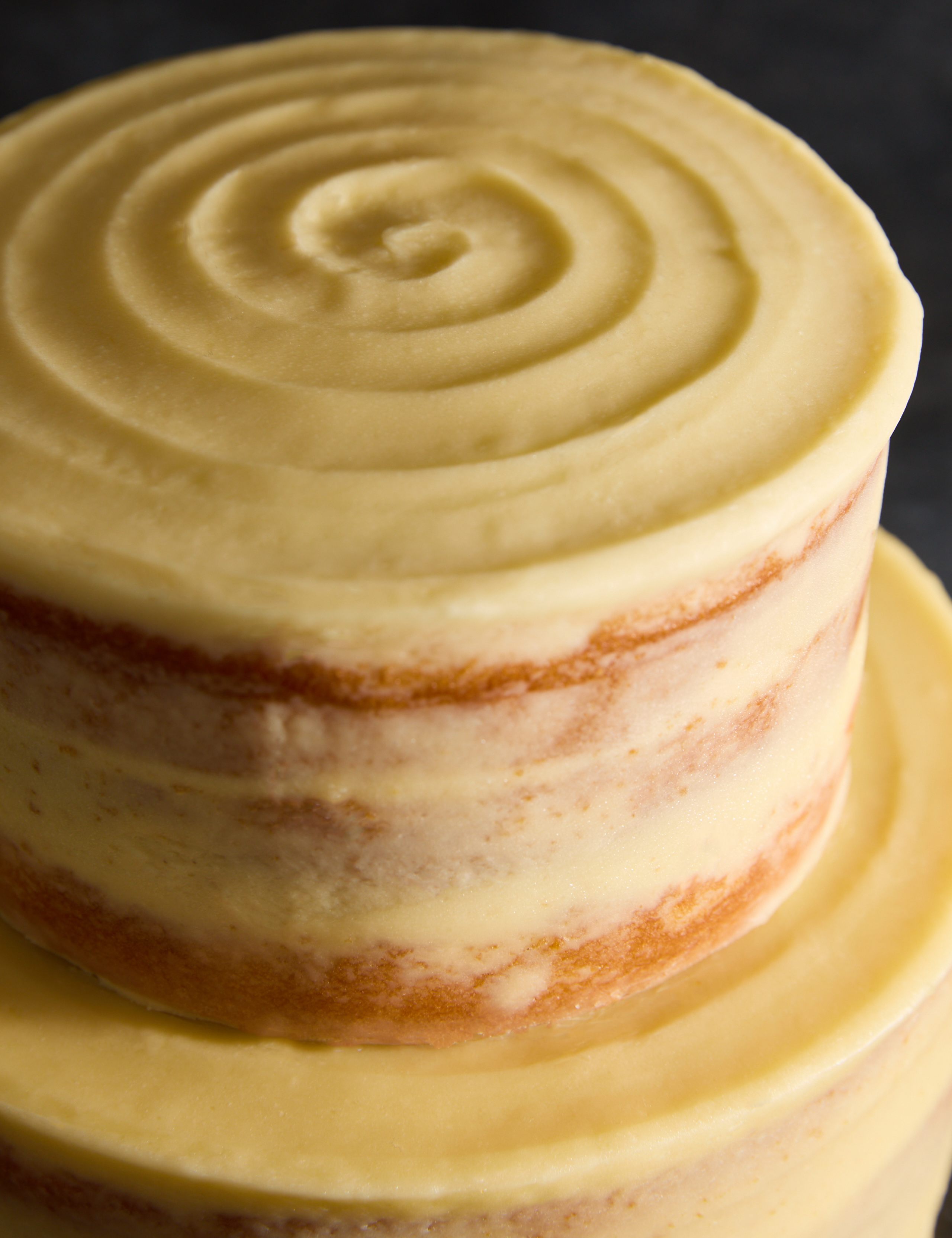 Lemon Two Tier Naked Cake (Serves 36)