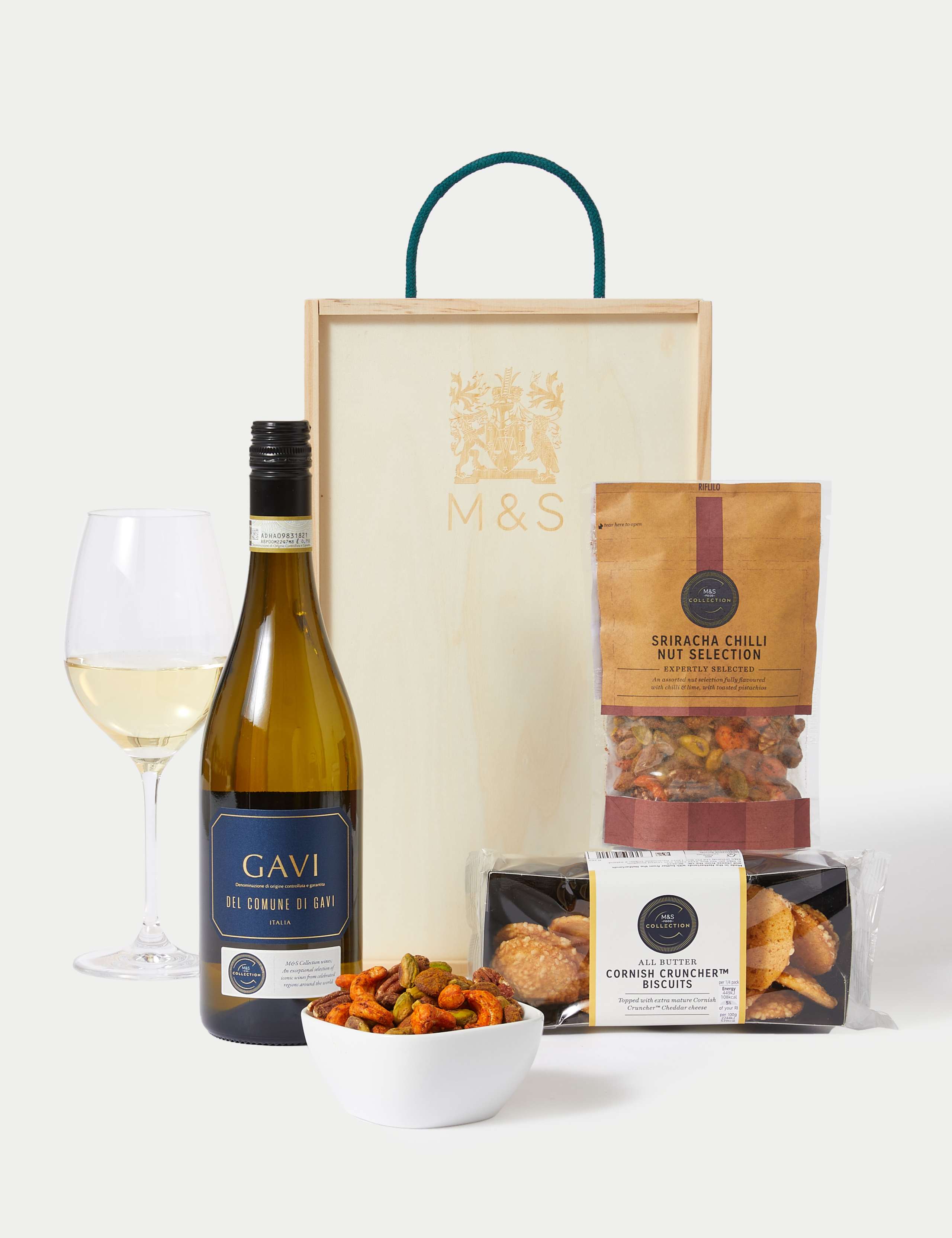 Collection White Wine & Nibbles Gift Box