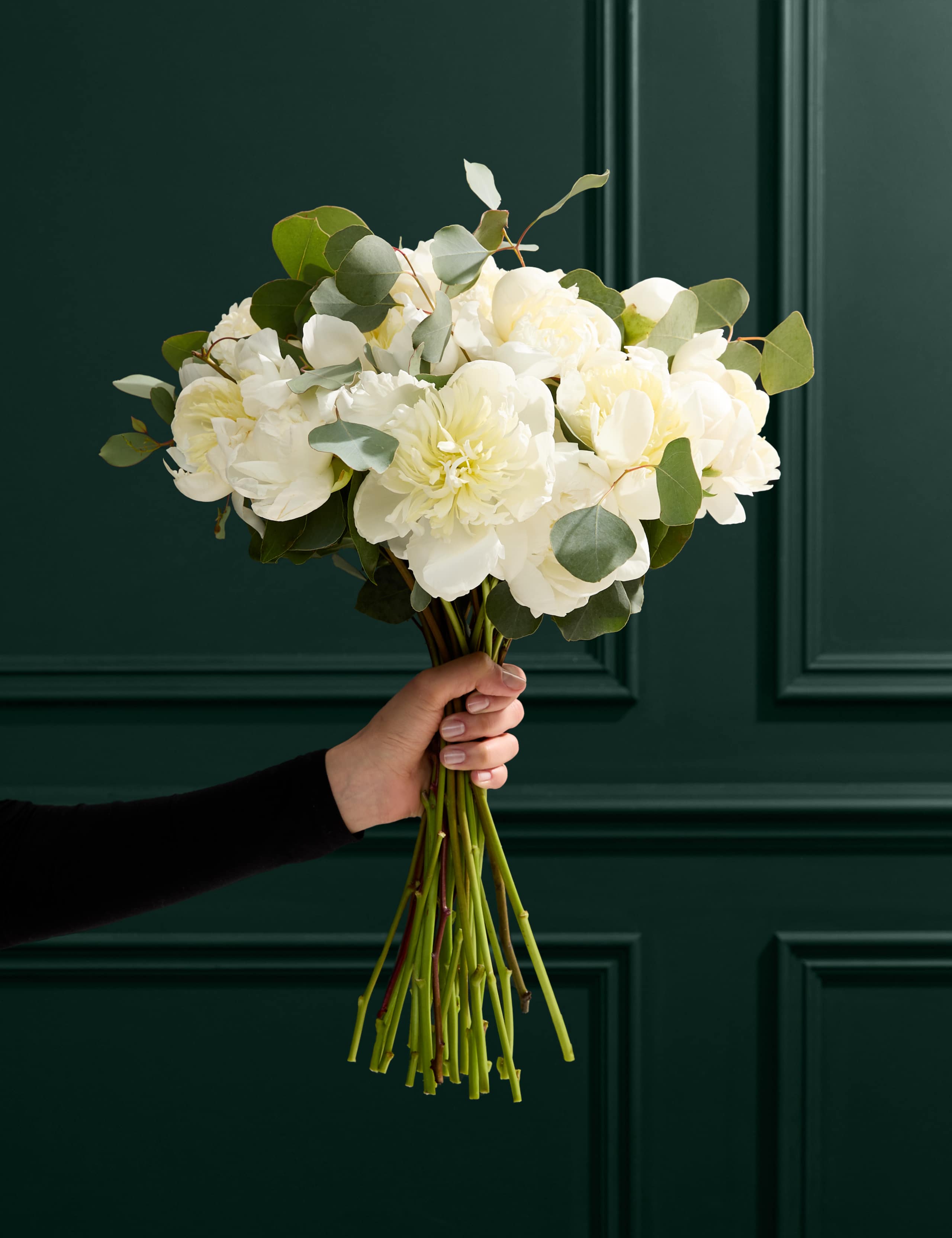 British White Peony Bouquet