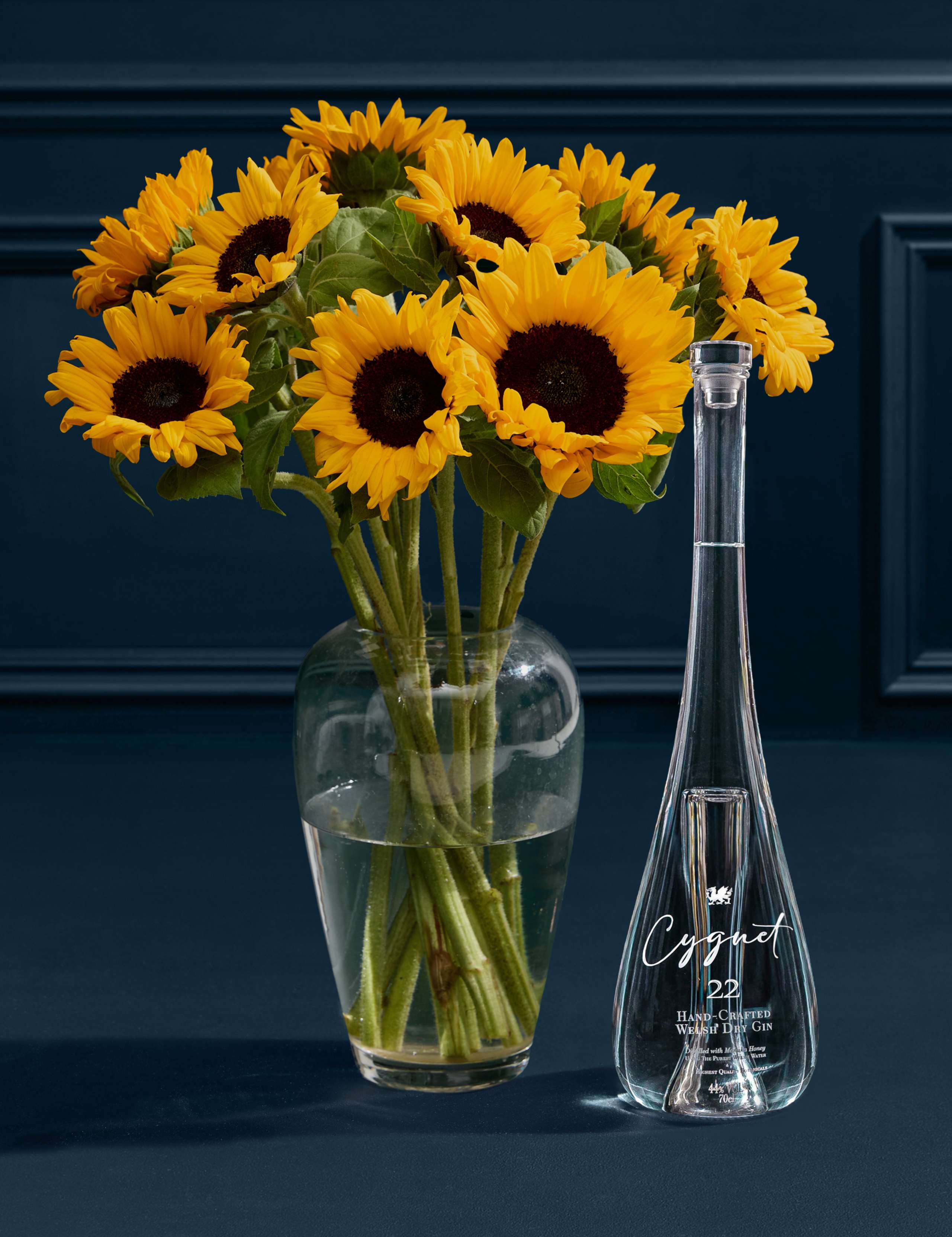 Katherine Jenkins Sunflowers with Cygnet 22 Gin