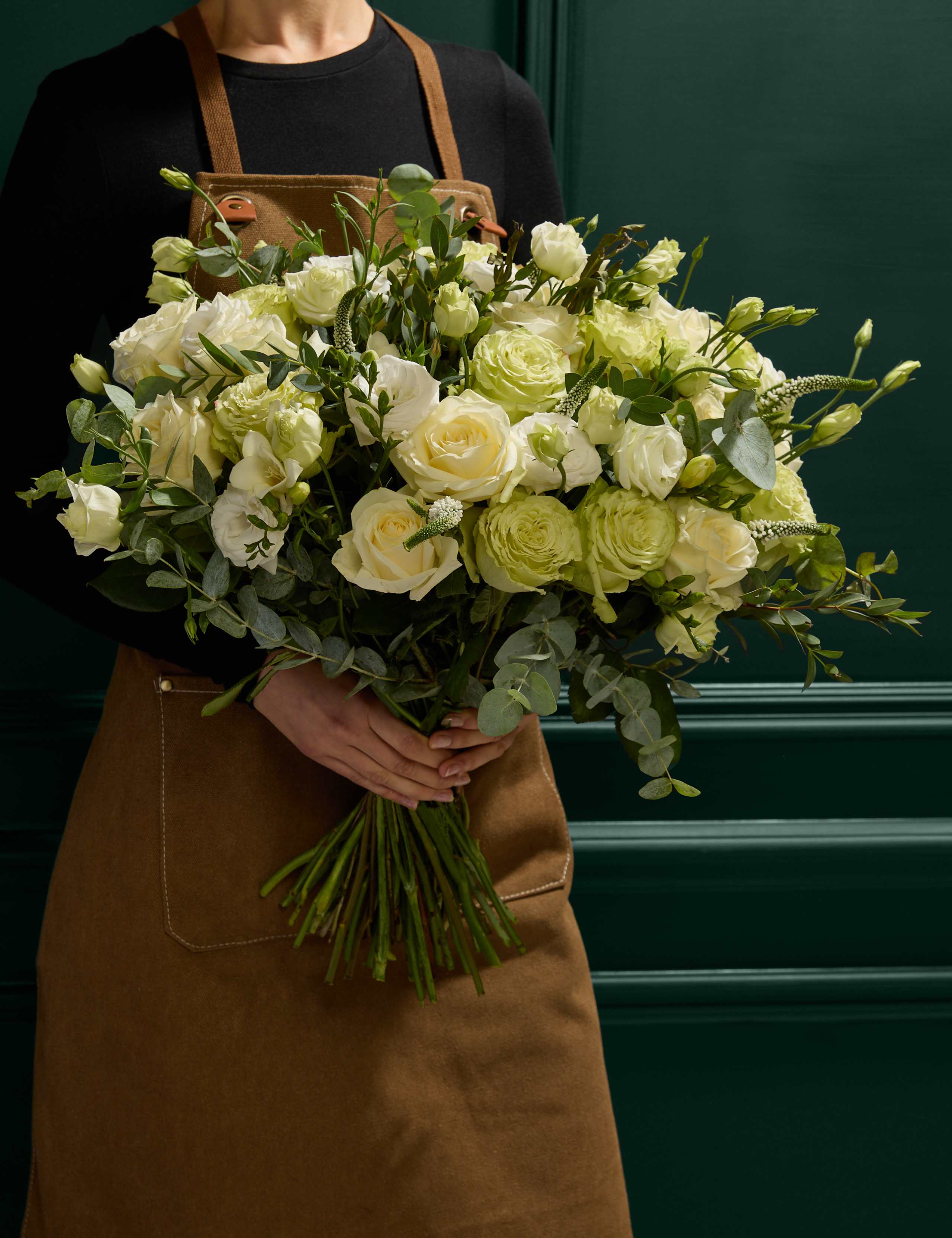 Rose, Freesia & Eucalyptus Bouquet