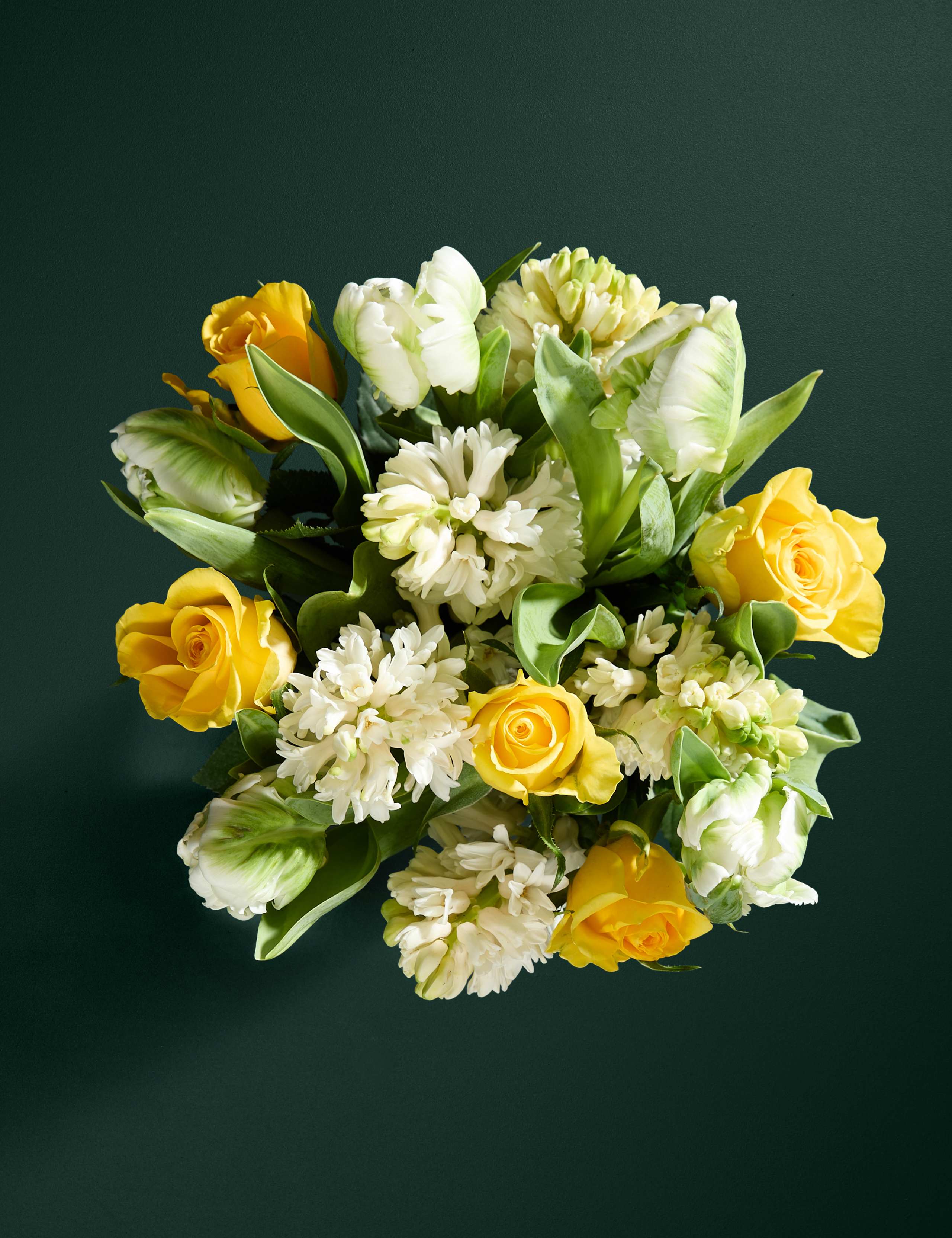 Easter Rose & Hyacinth Bouquet with Scrummy Munch