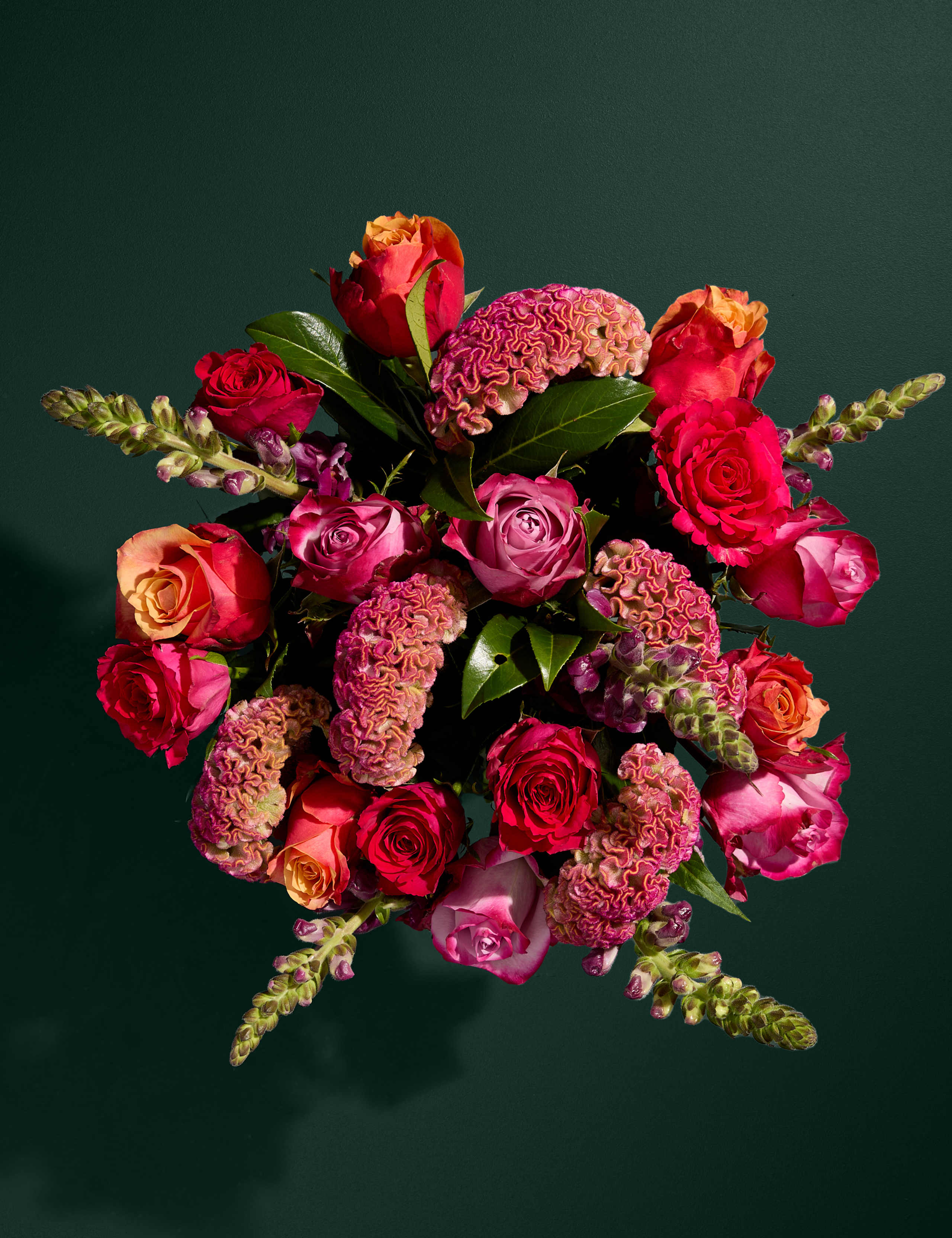 Rose Antirrhinum Celosia Bouquet
