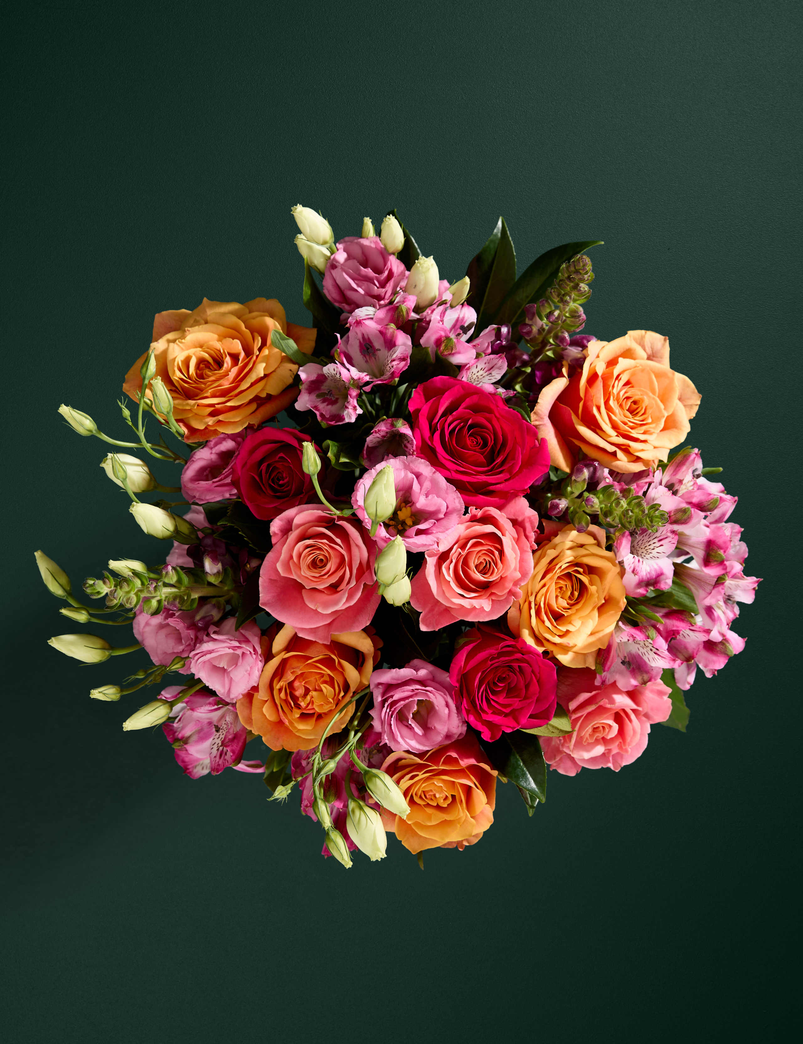 New Baby Rose & Lisianthus Bouquet with Baby Set (0-3 months)