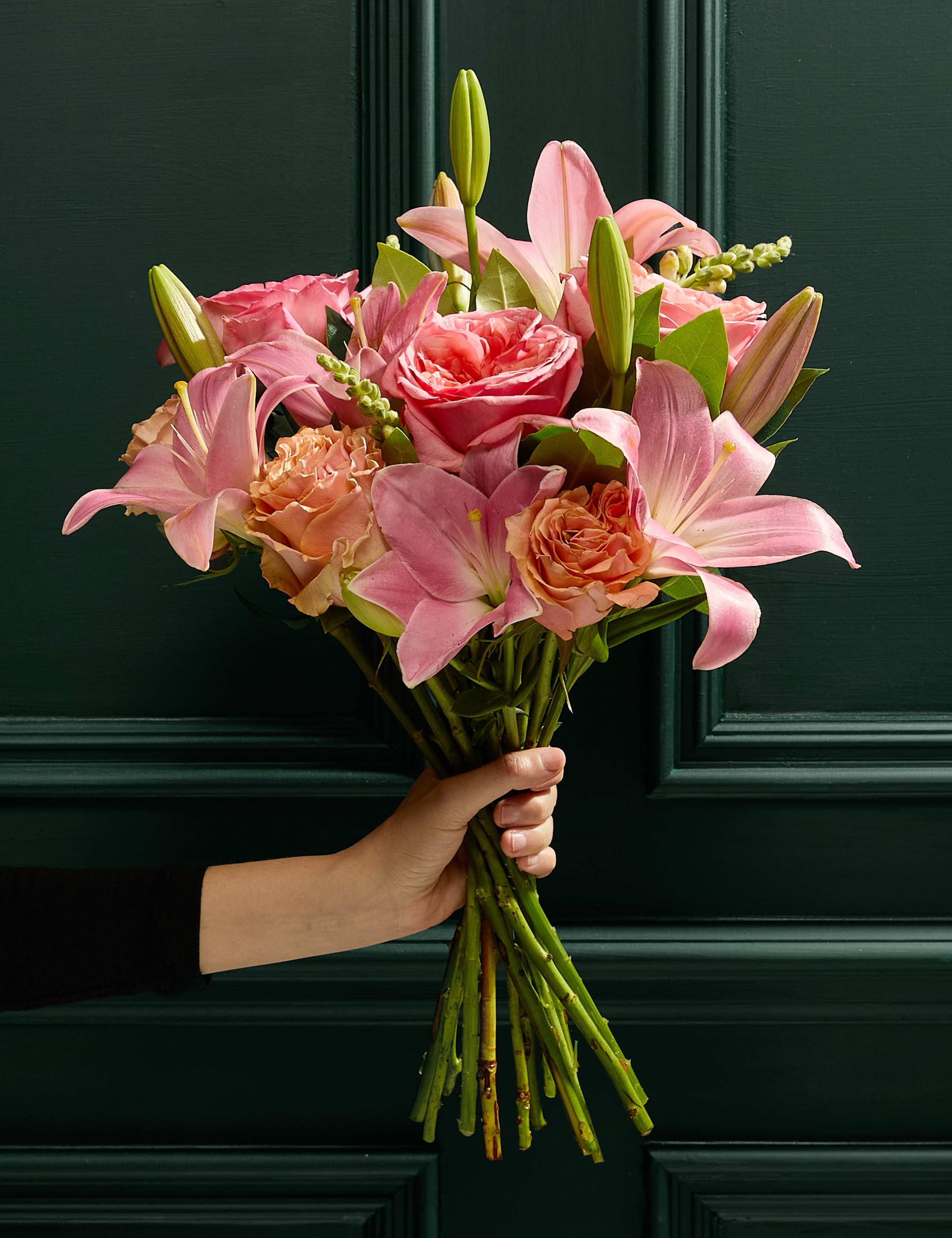 Pink Rose & Lily Bouquet