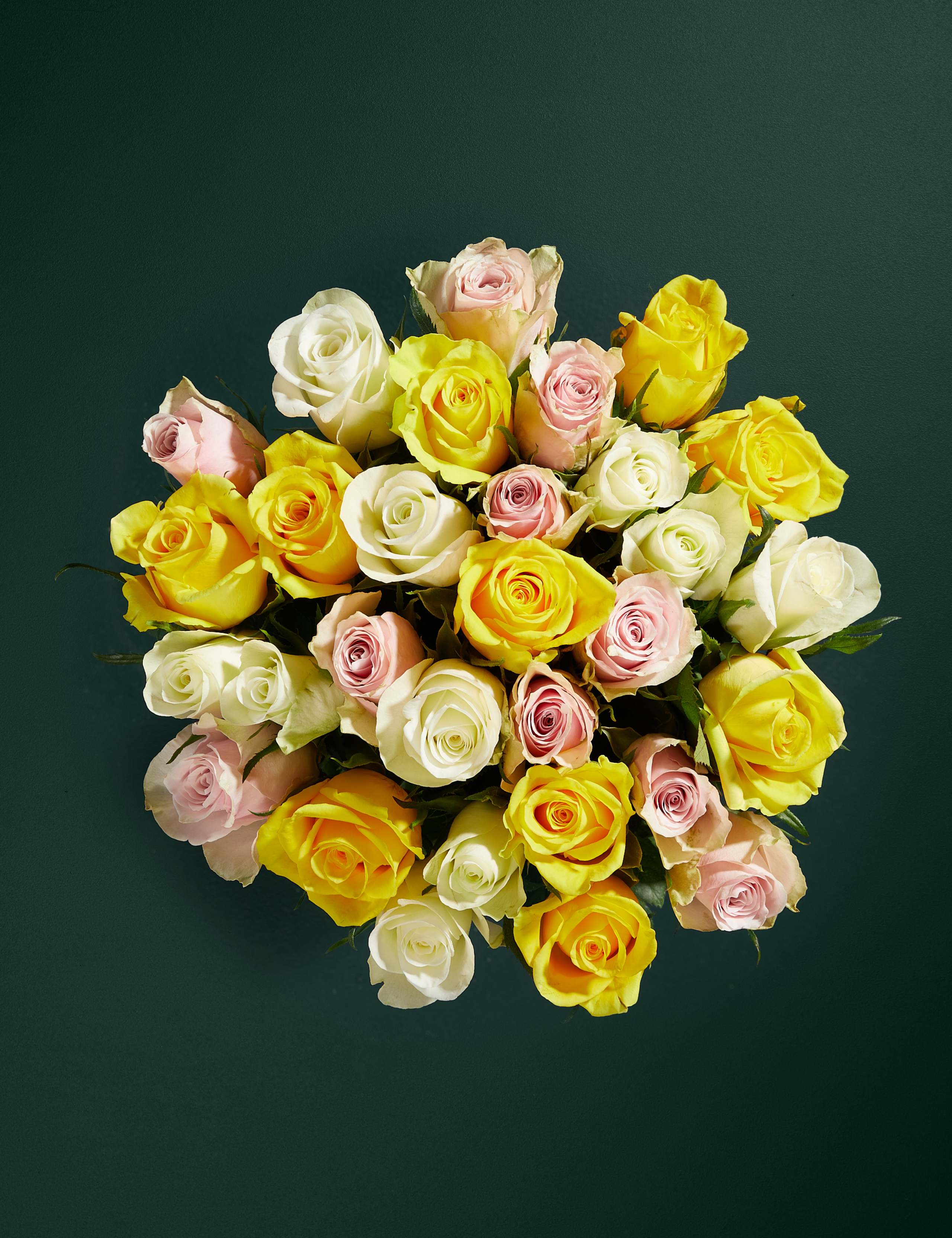 Yellow Rose Bouquet with Afternoon Tea