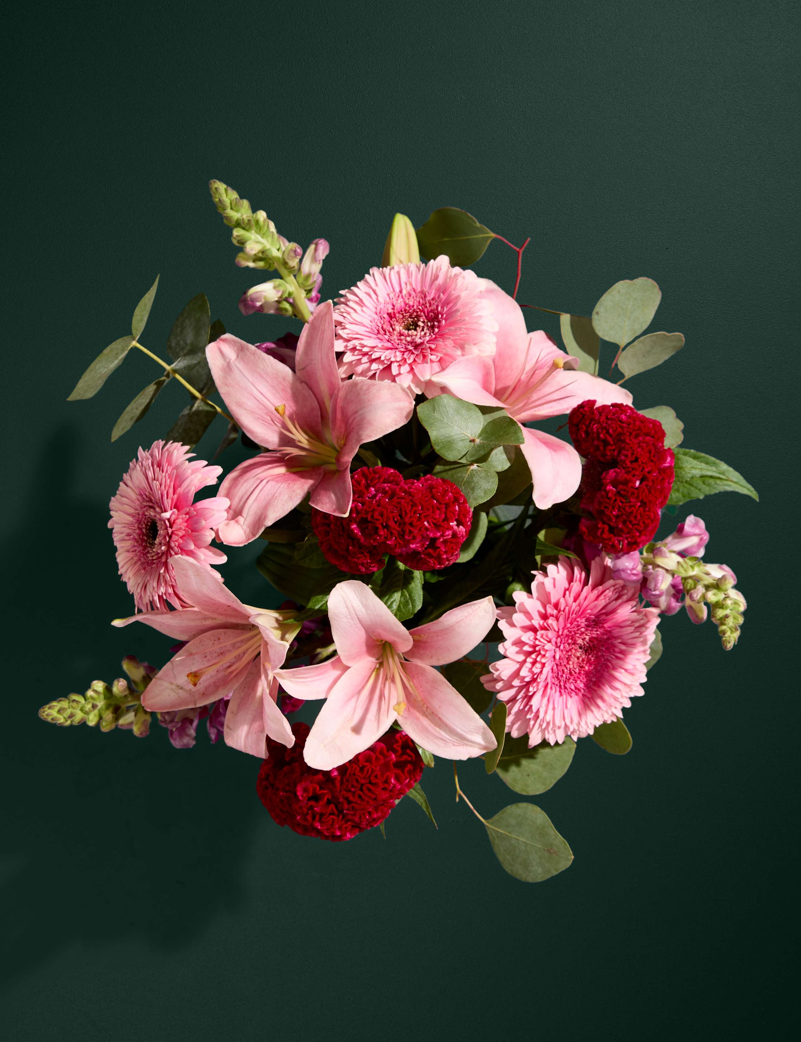 Lily Gerbera & Celosia Bouquet