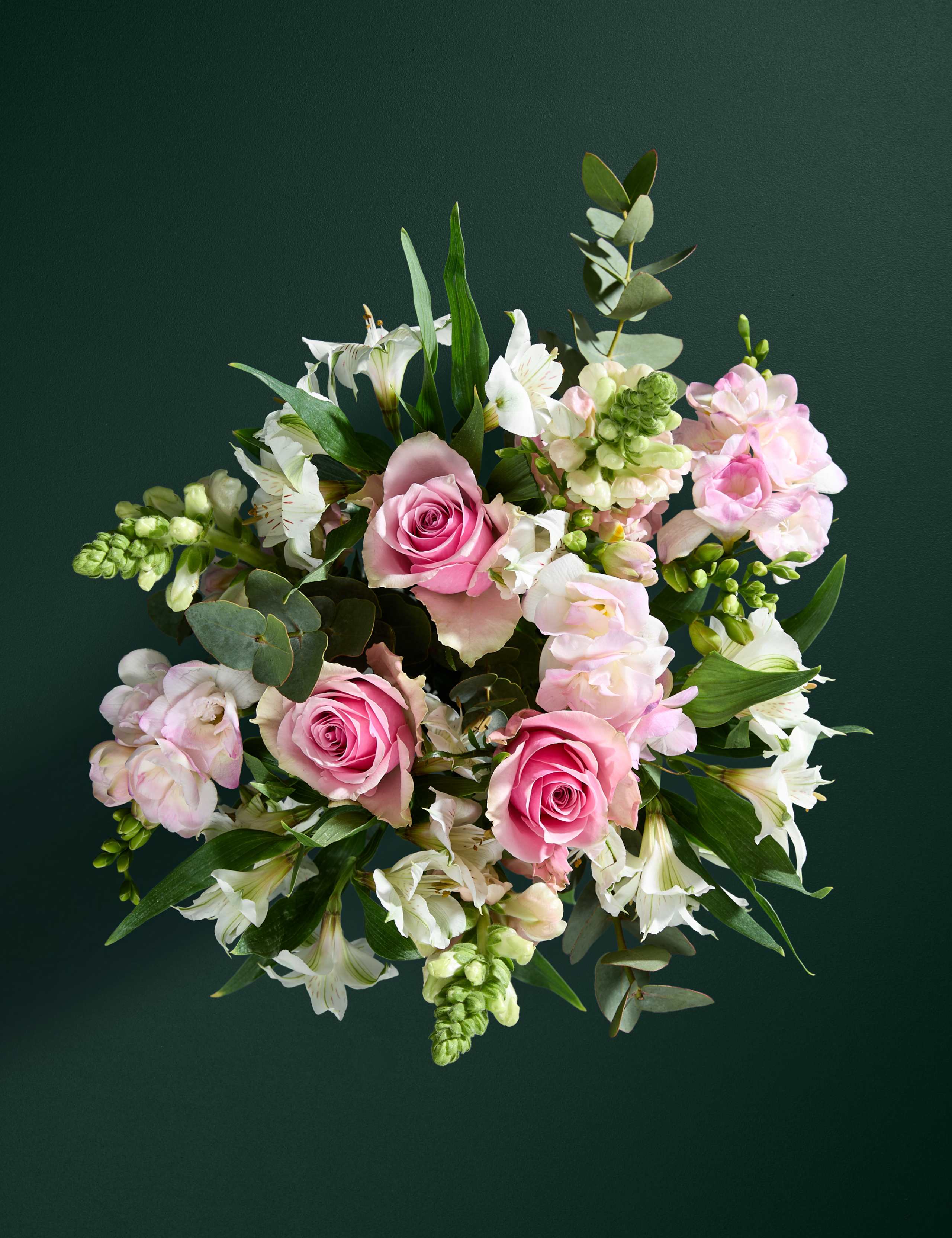 Pink Rose & Scented Freesia Bouquet
