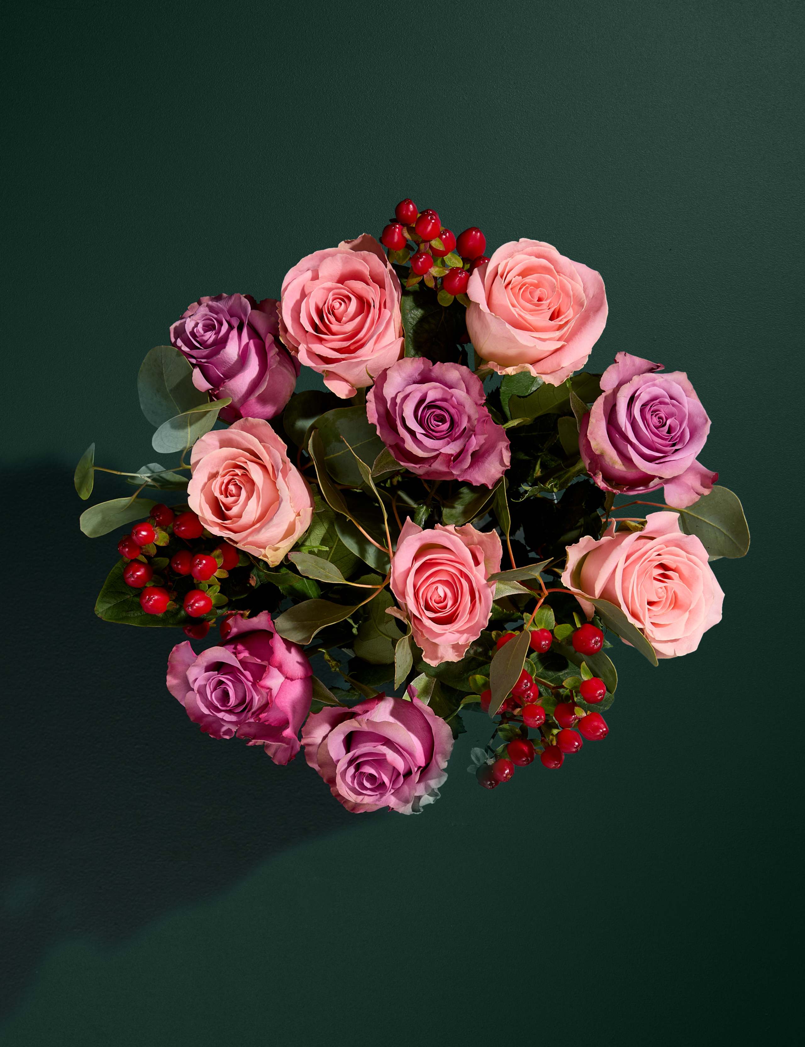 Rose & Hypericum Bouquet (Delivery from 7th October)
