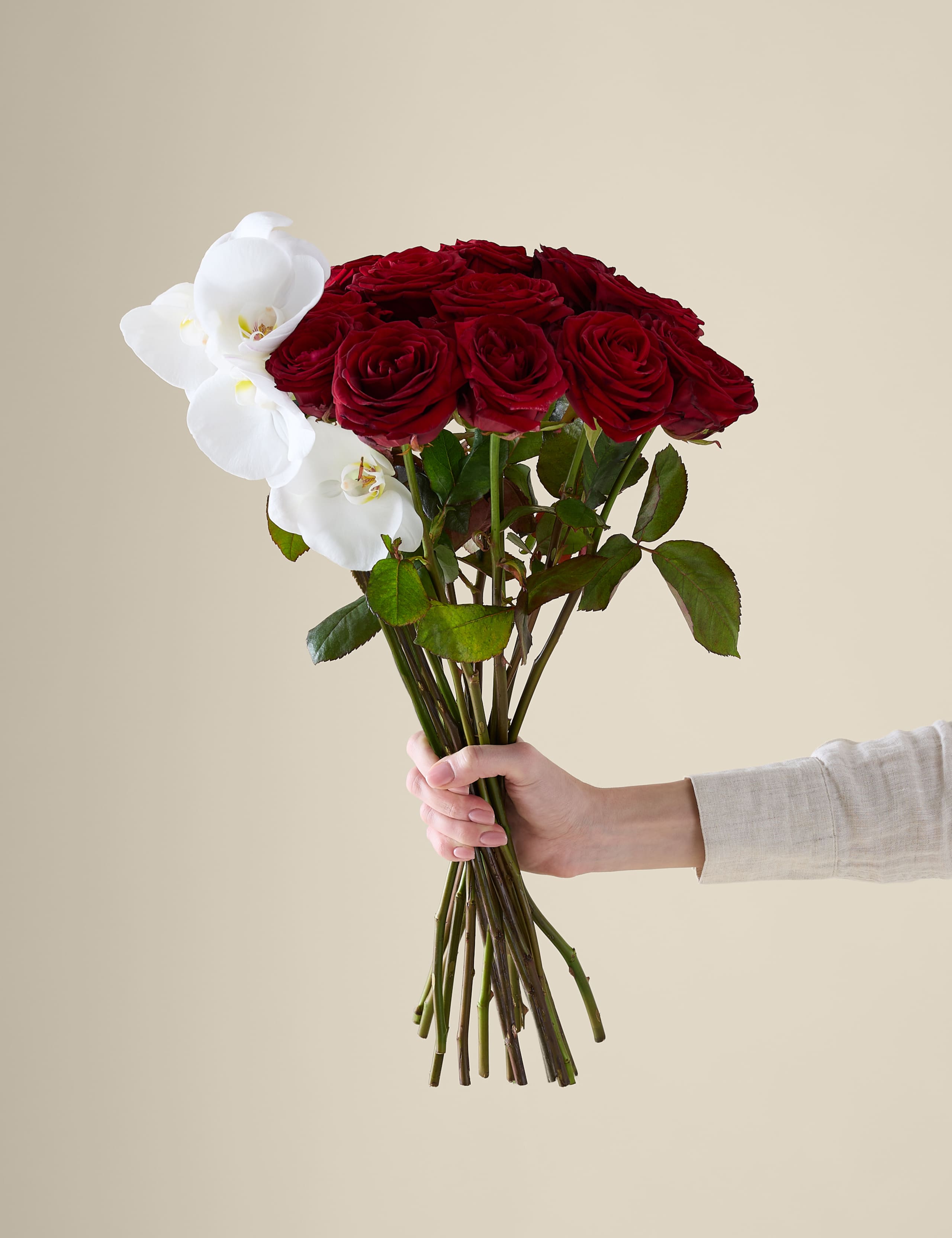 Kelly Hoppen Red Rose & Orchid Bouquet