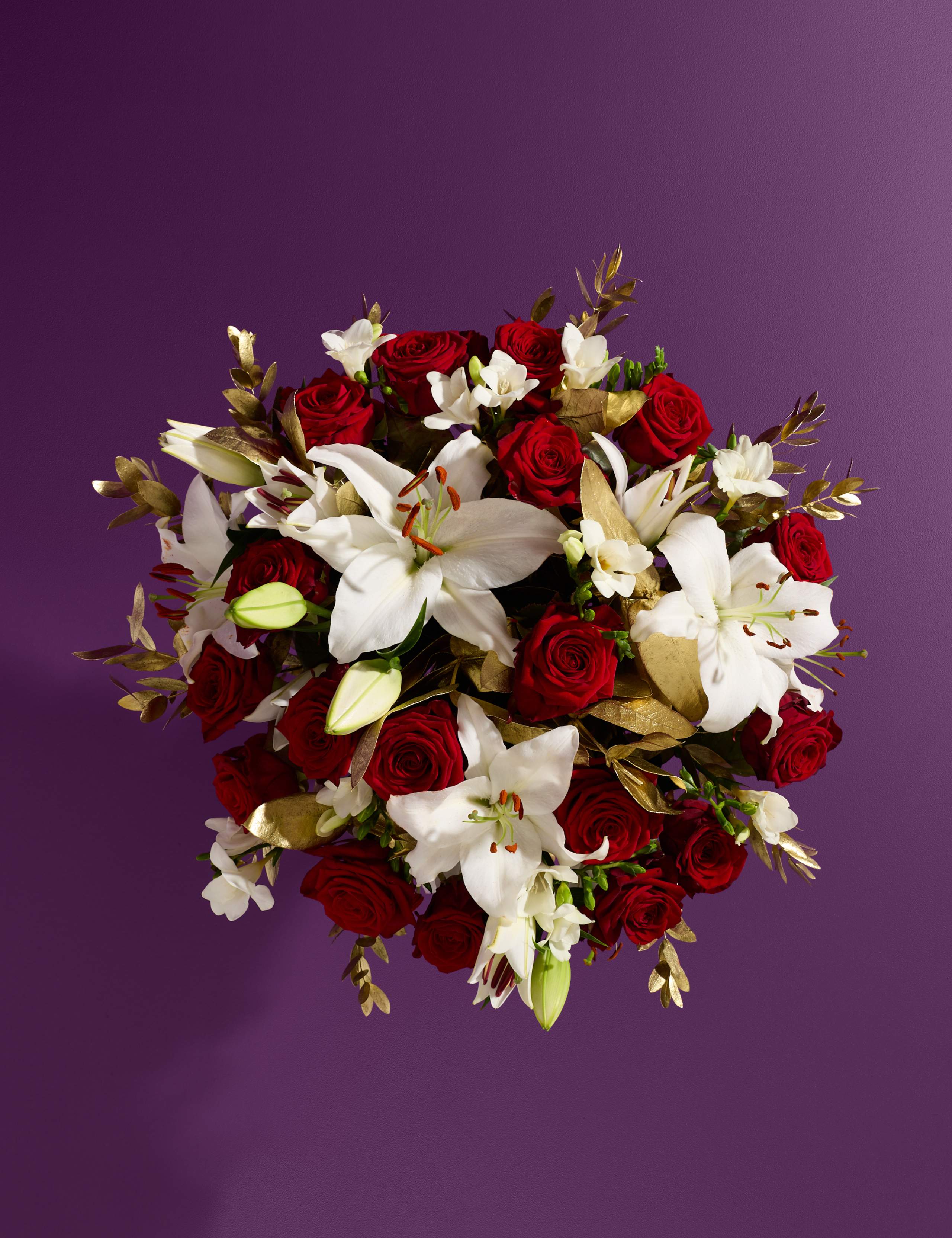 Dame Joan Collins Christmas Bouquet with Vase